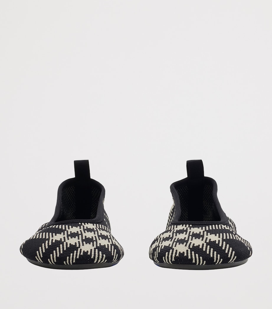 Knit Check Baby Ballet Flats BLACK/CALICO IP CHK Image 4