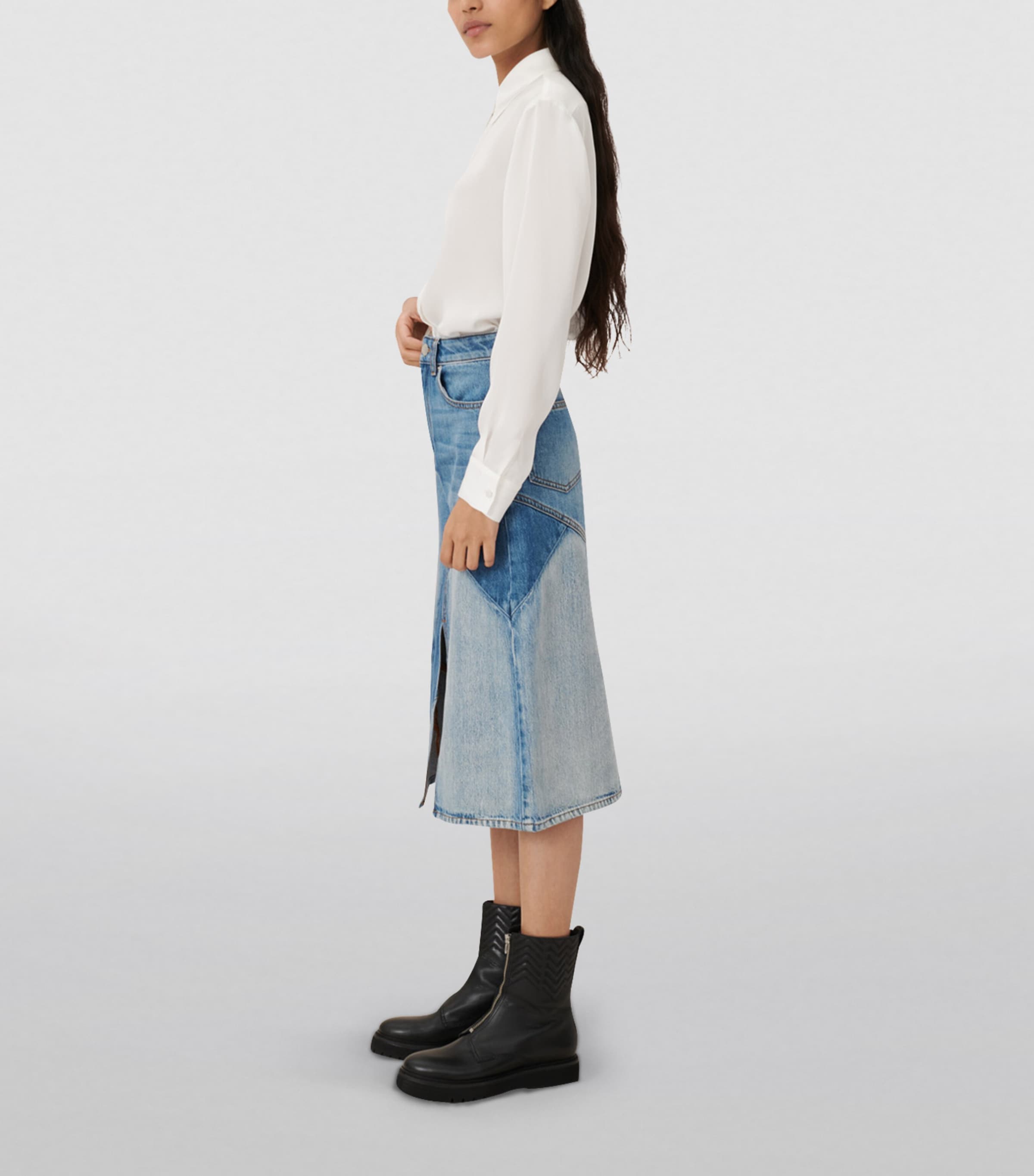 Silk Shirt WHITE Image 3