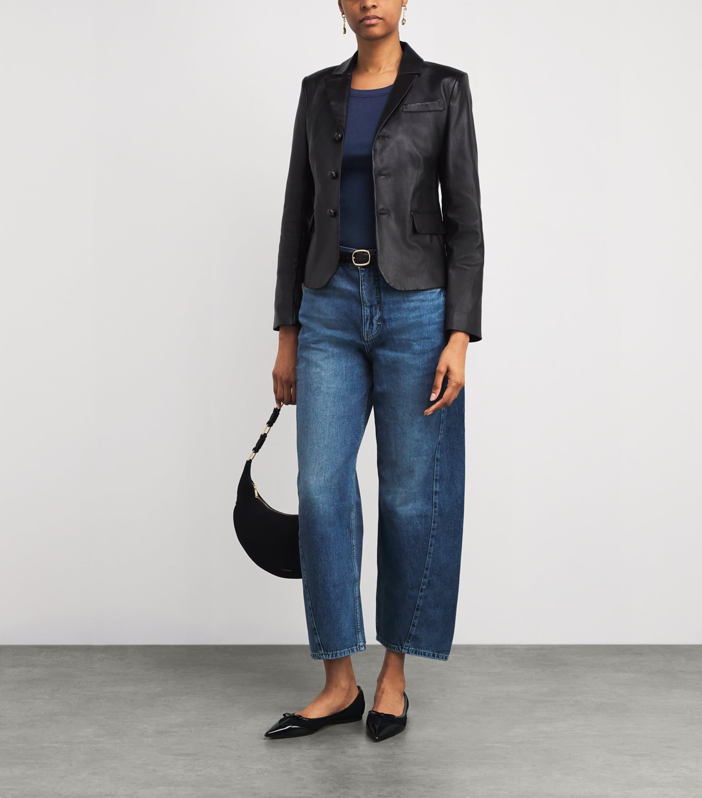 Organic Cotton-Blend Tank Top NAVY MELANGE Image 2