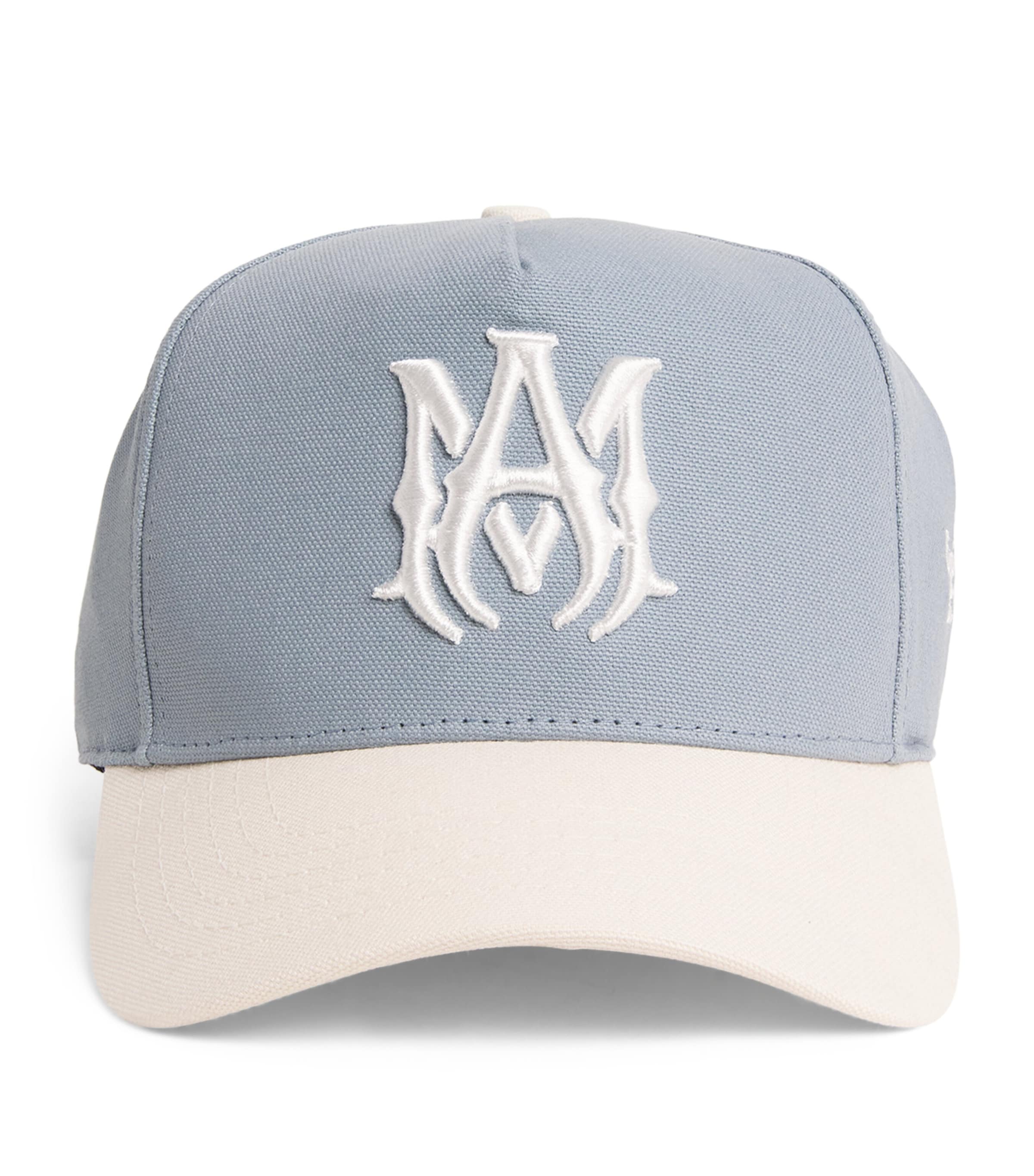 Amiri Logo Trucker Cap In Blue