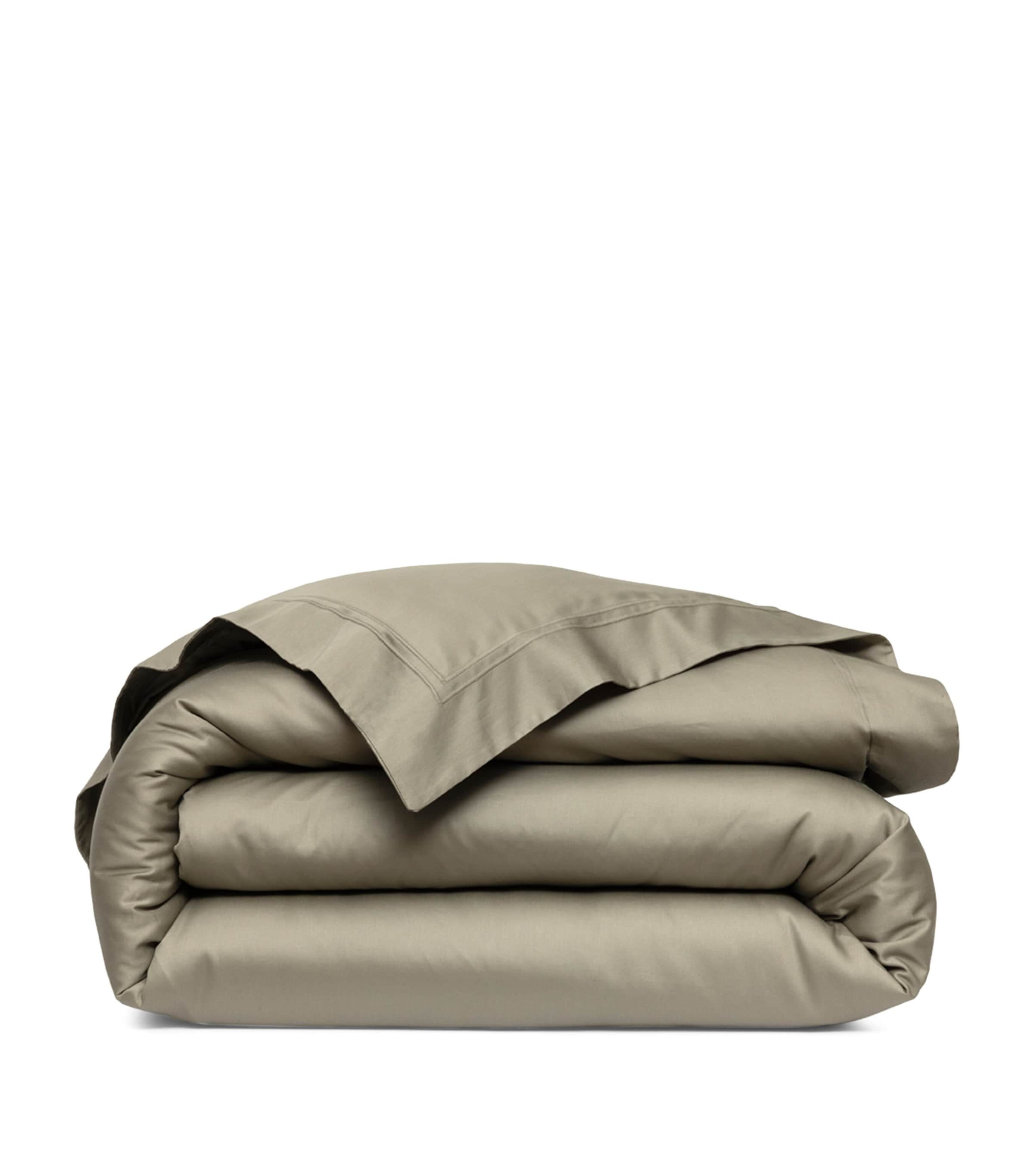 Yves Delorme Triomphe Kaki Super King Duvet Cover (260cm x 220cm) Kaki Image 1