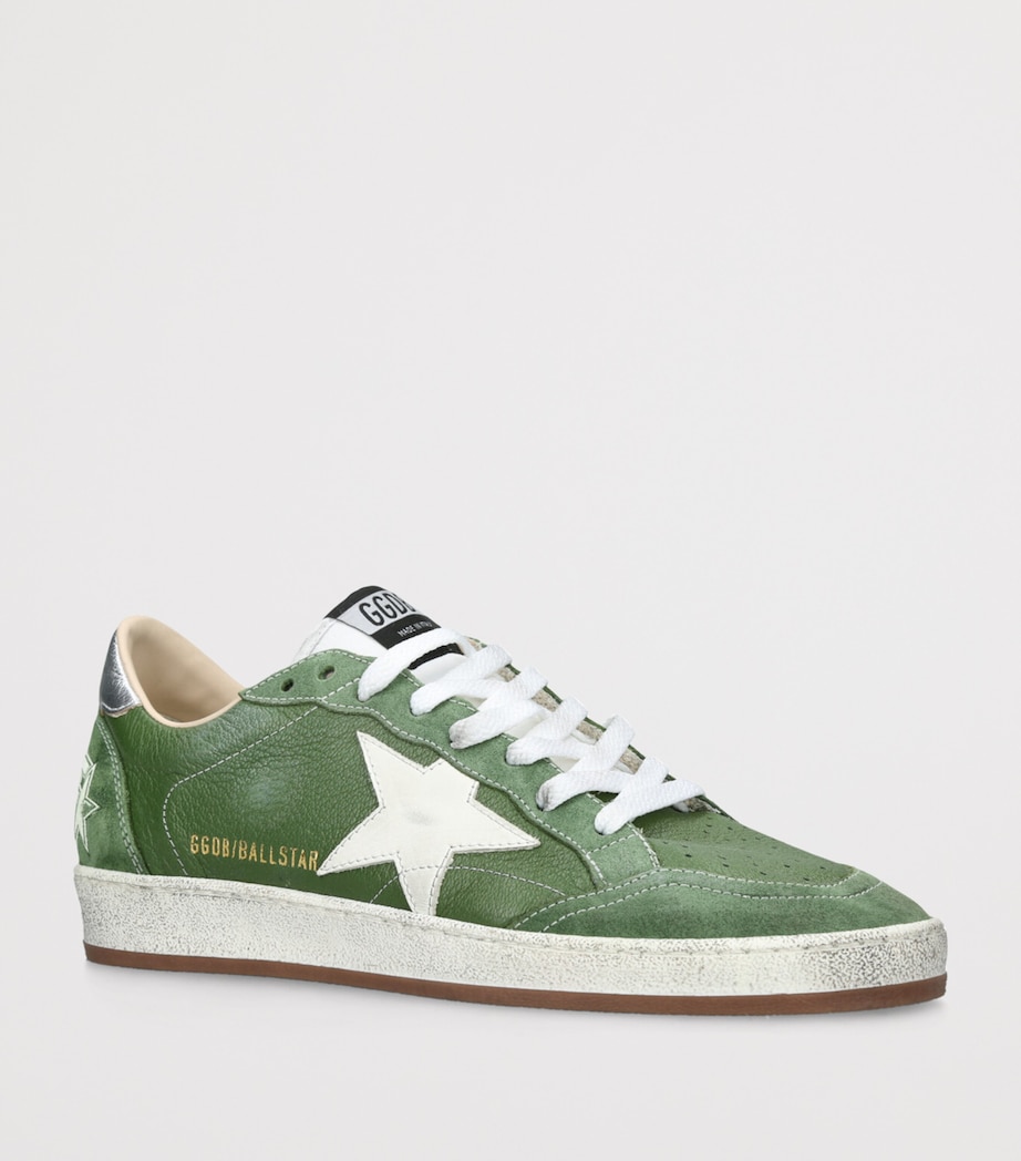 Leather Ball Star Sneakers GREEN COMB Image 3