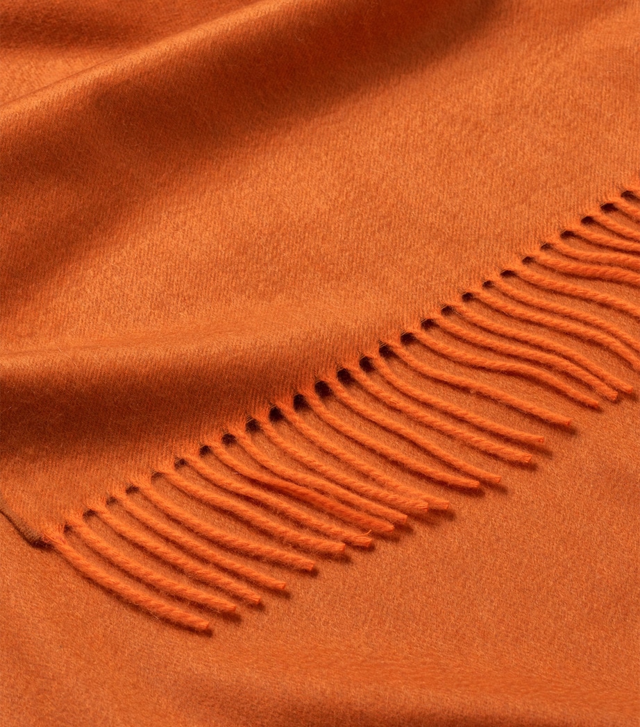 Cashmere Arran Plain Throw (147cm x 183cm) COPPER Image 3