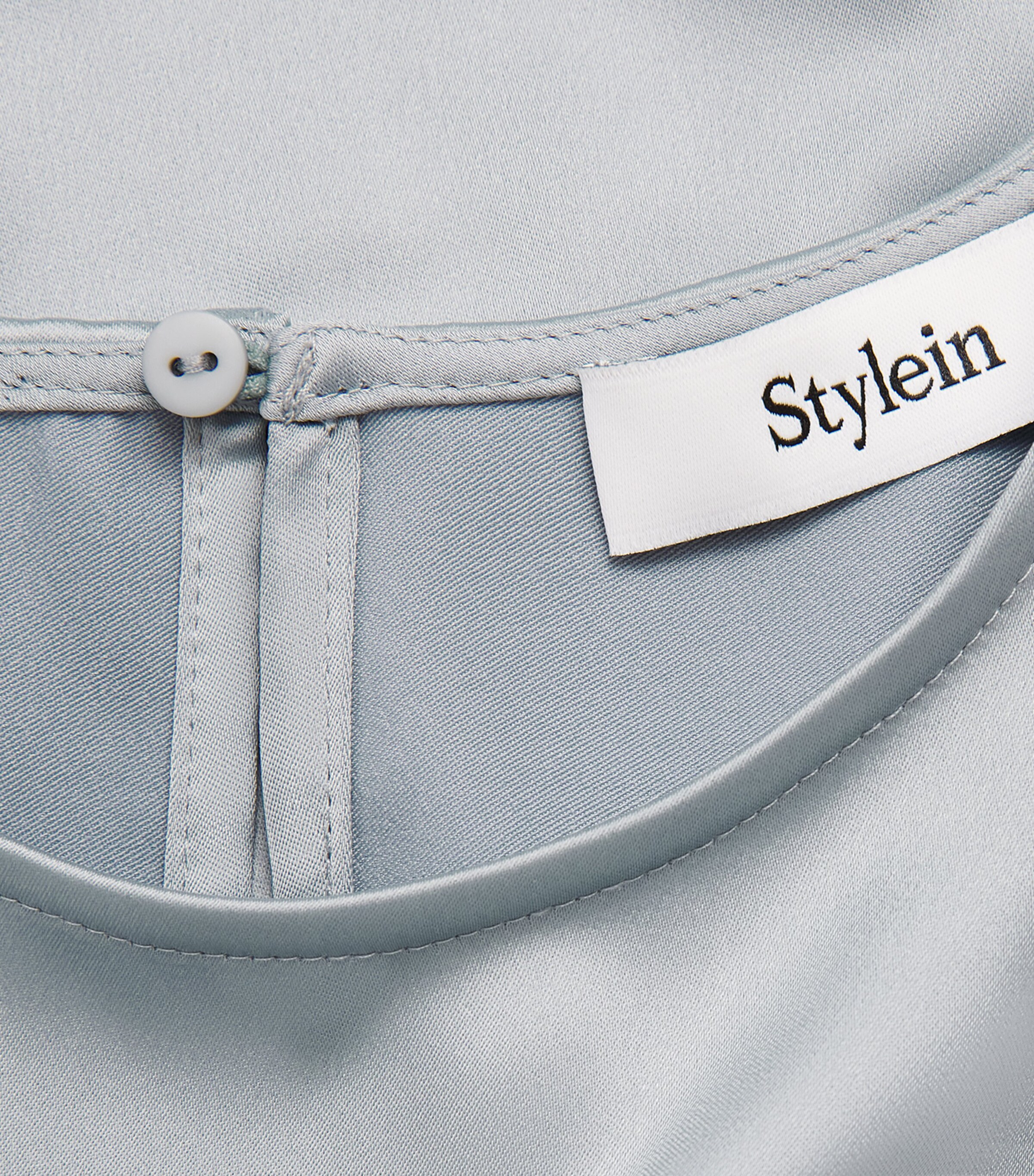 Stylein Womens Satin Martano Blouse Ice Blue Image 6