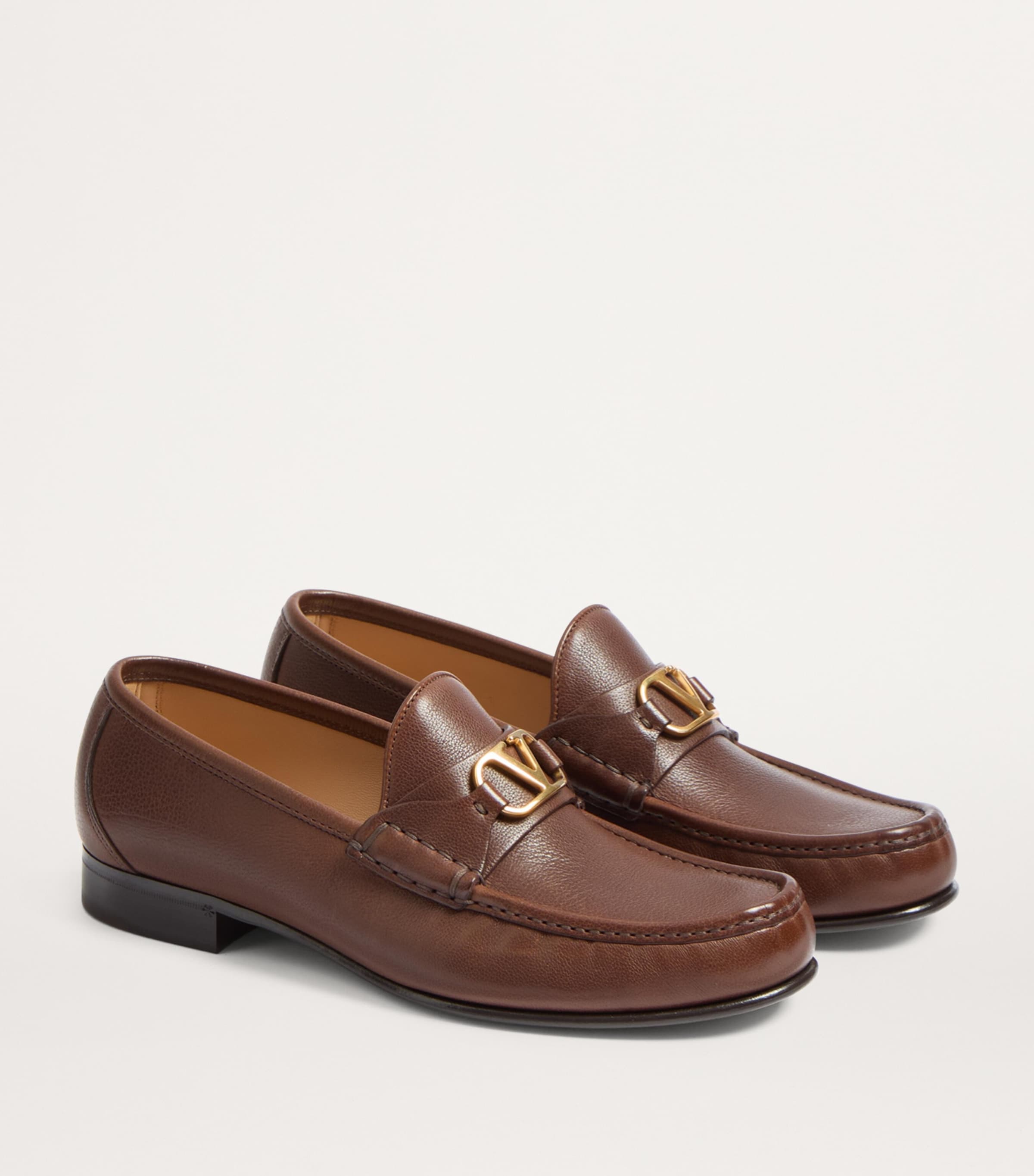 Leather VLogo Loafers ZWX Image 3