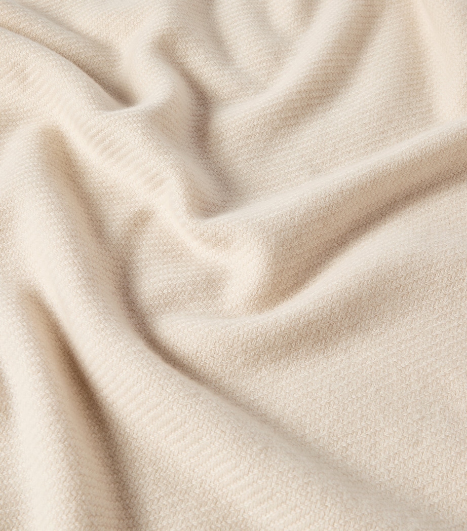 Brunello Cucinelli Mens Cashmere Twill Weave Scarf Image 4