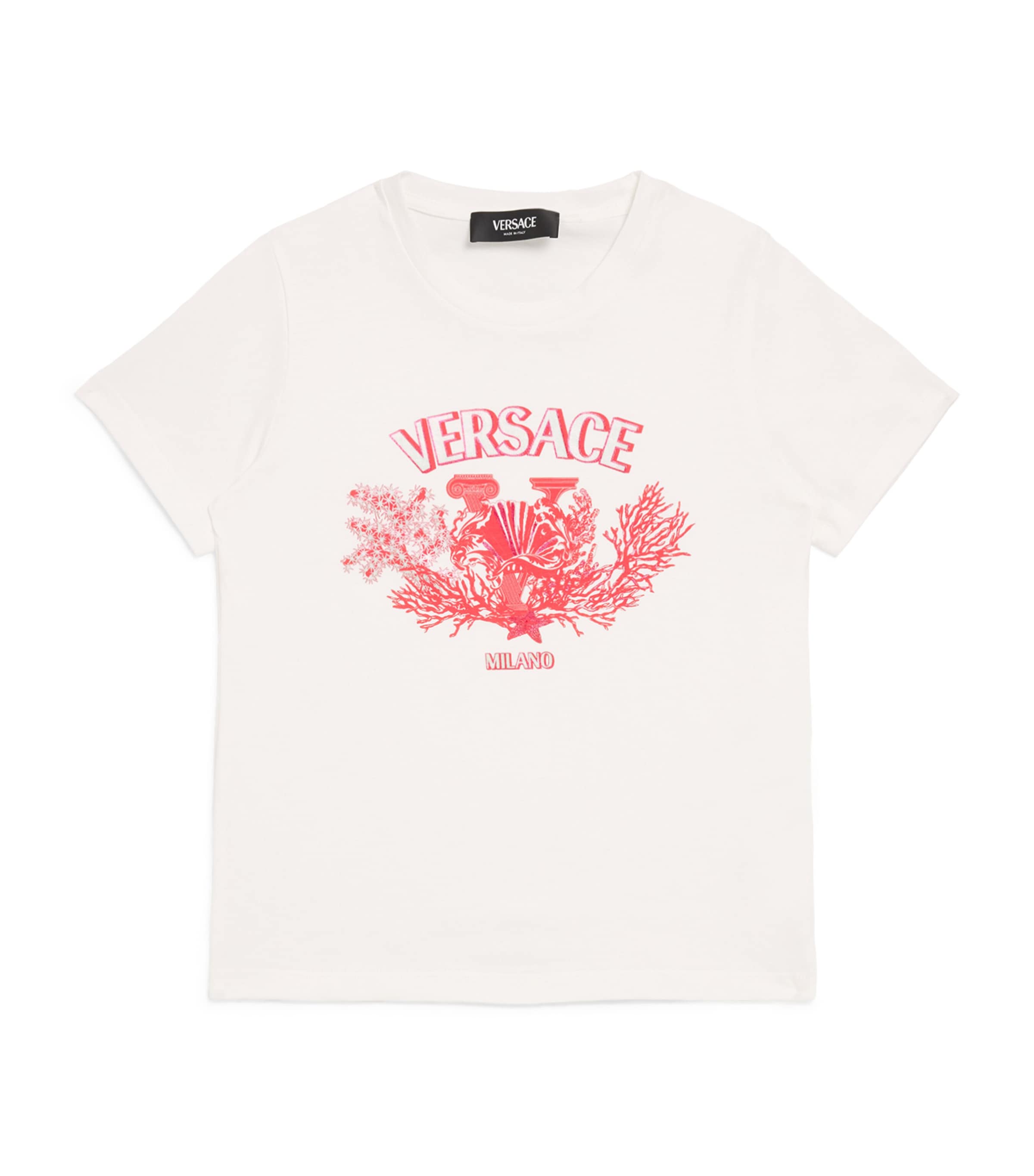 VERSACE COTTON LOGO T-SHIRT