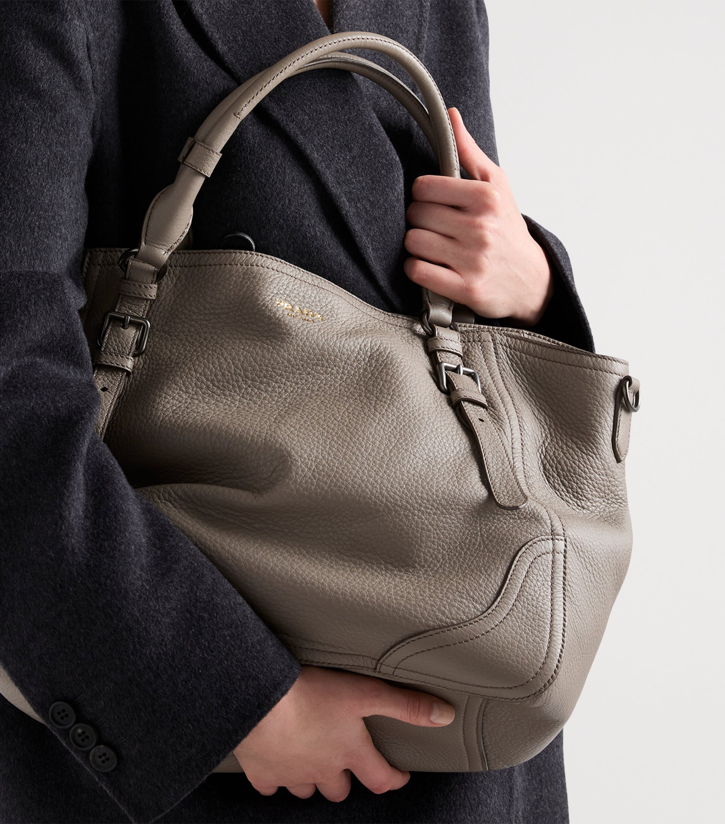 Large Leather Tote Bag F0572 Image 7