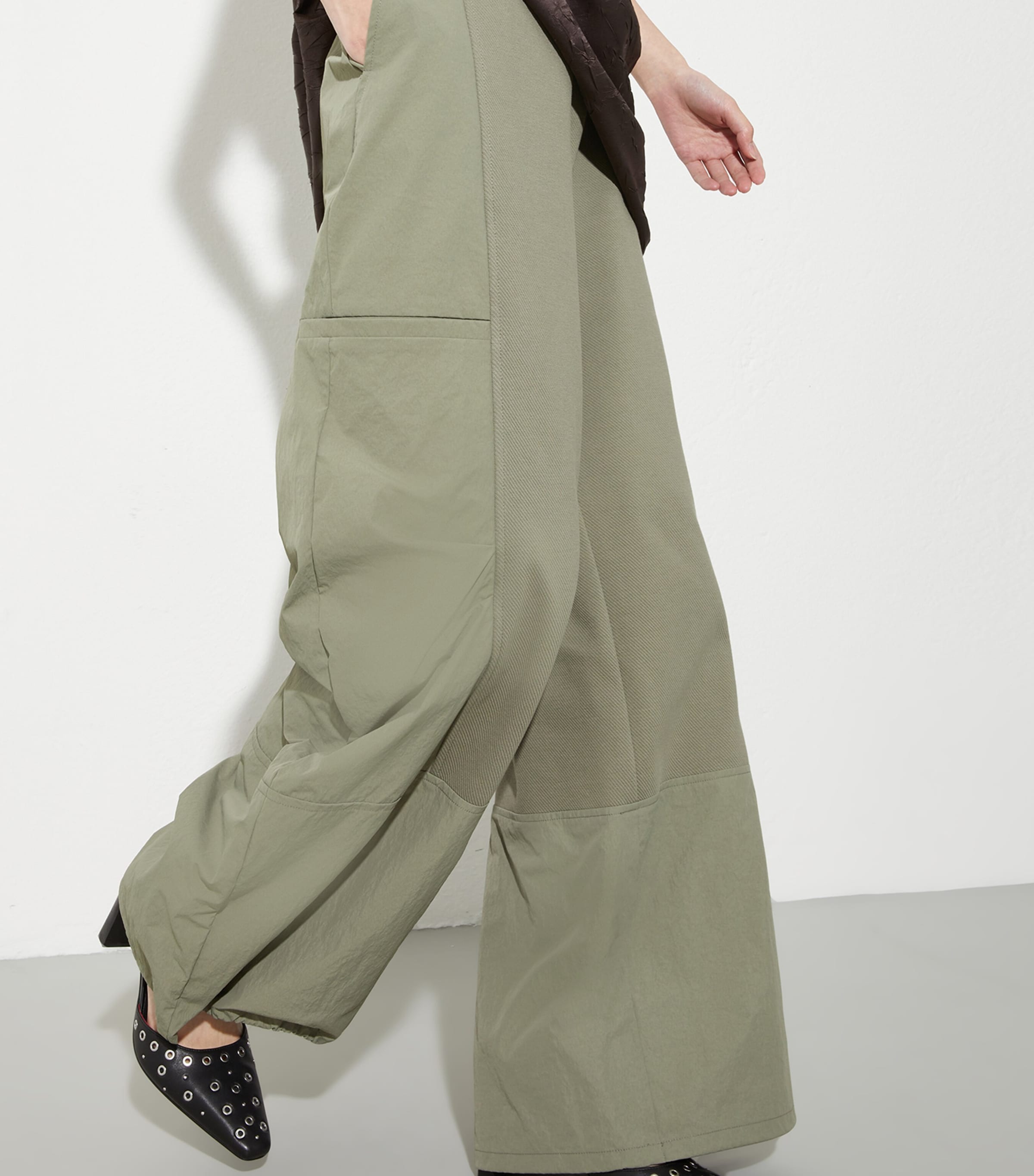 Jersey Popper Sweatpants SAGE Image 4