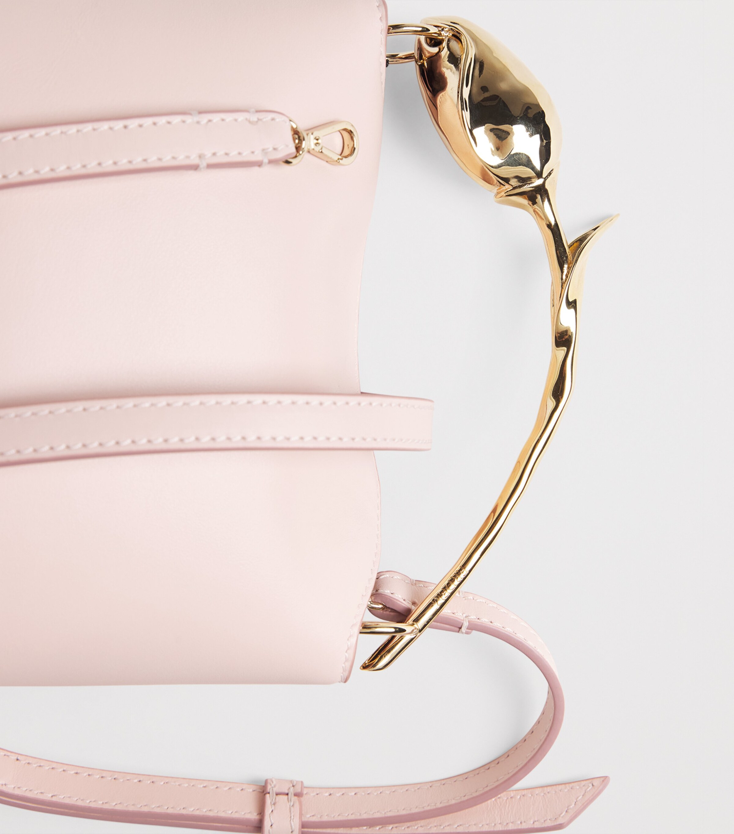 Erdem Mini Leather Bloom Top-Handle Bag Blush Image 5