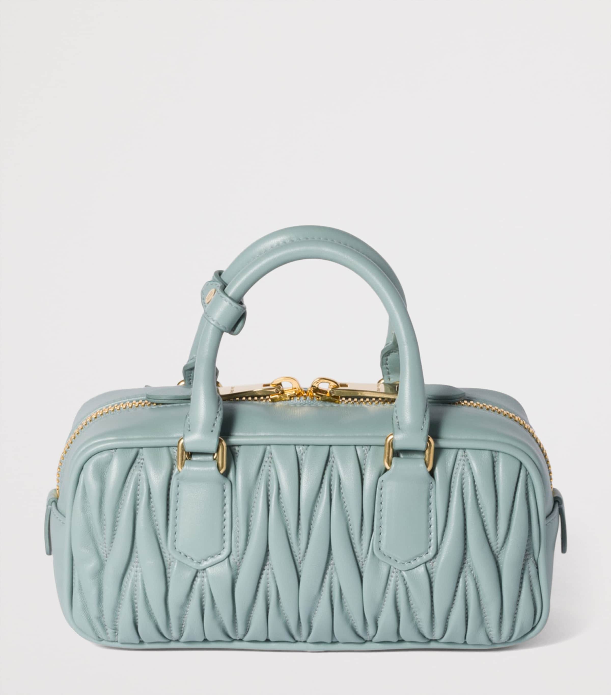 Matelassé Leather Arcadie Top-Handle Bag F0035 Image 4