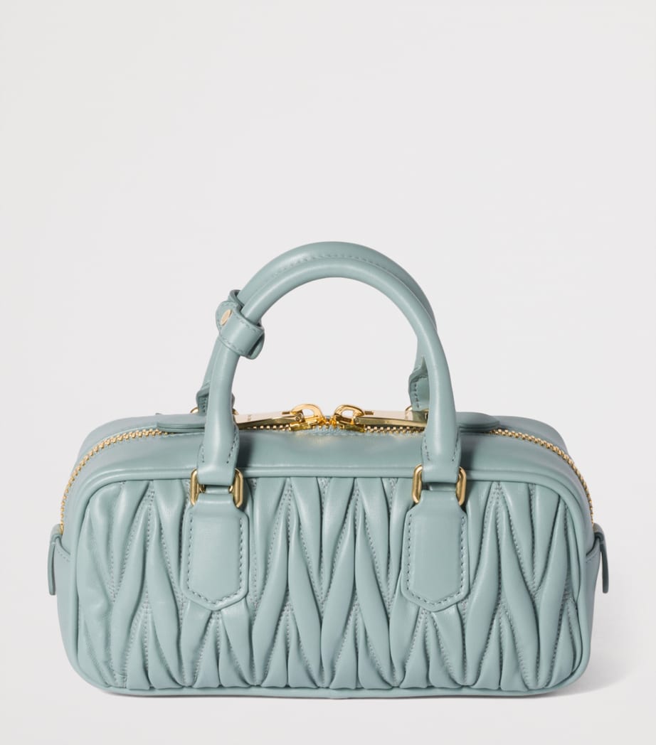 Matelassé Leather Arcadie Top-Handle Bag F0035 Image 4