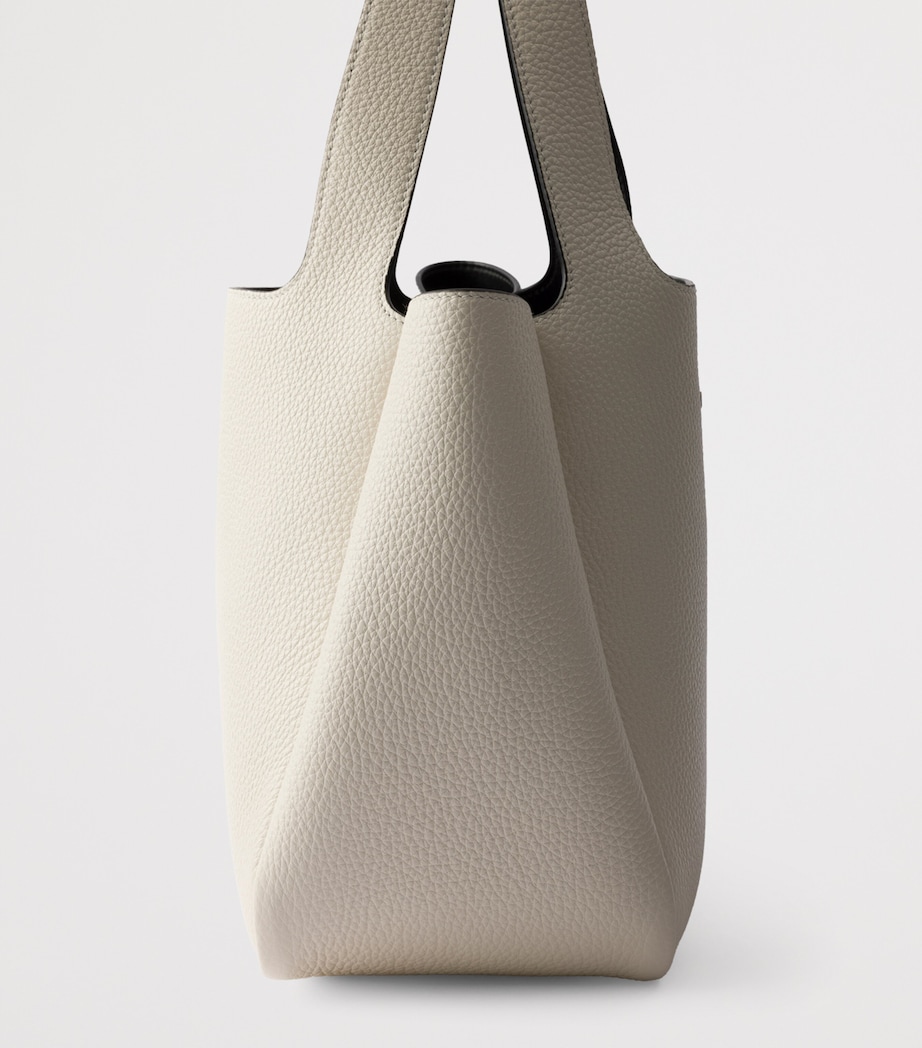 Small Leather Tote Bag F0QO3 Image 5