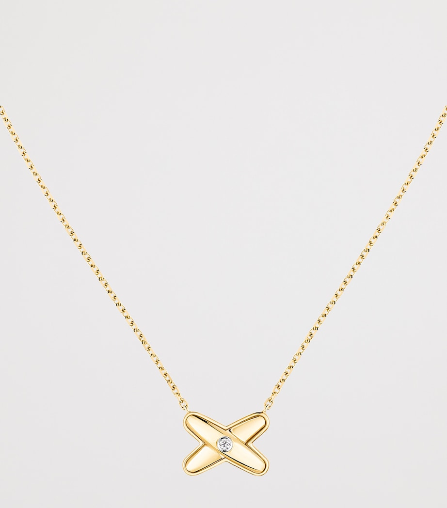 Yellow Gold and Diamond Jeux de Liens Pendant Necklace YELLOW GOLD Image 2