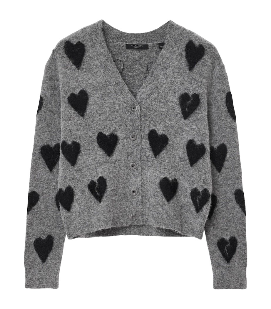 Amora Knit Cardigan GREY/BLACK Image 1