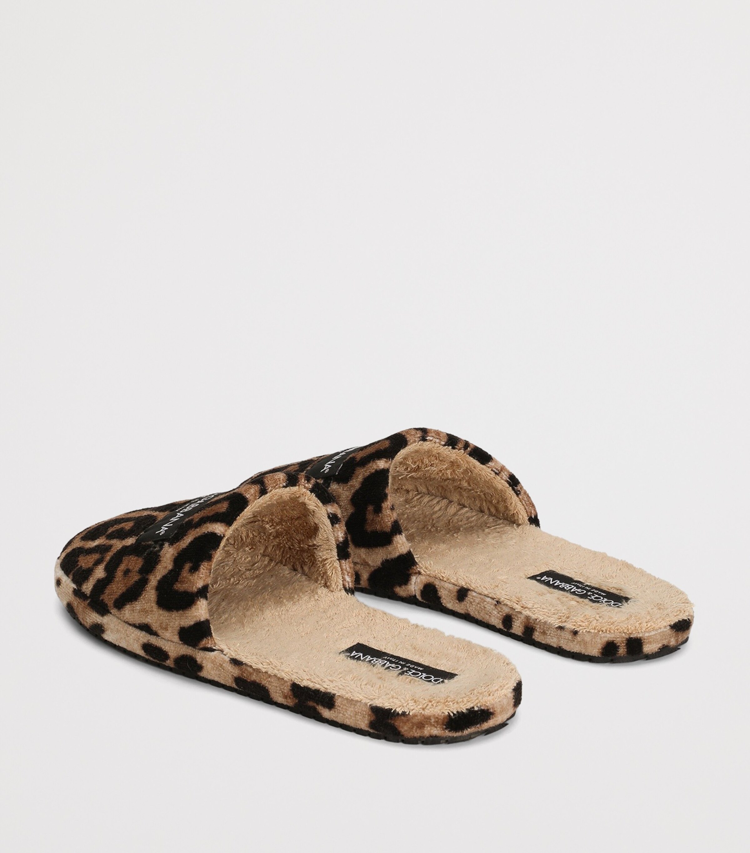 Dolce&Gabbana Leopard Print Slippers Leo/sabbia Image 3