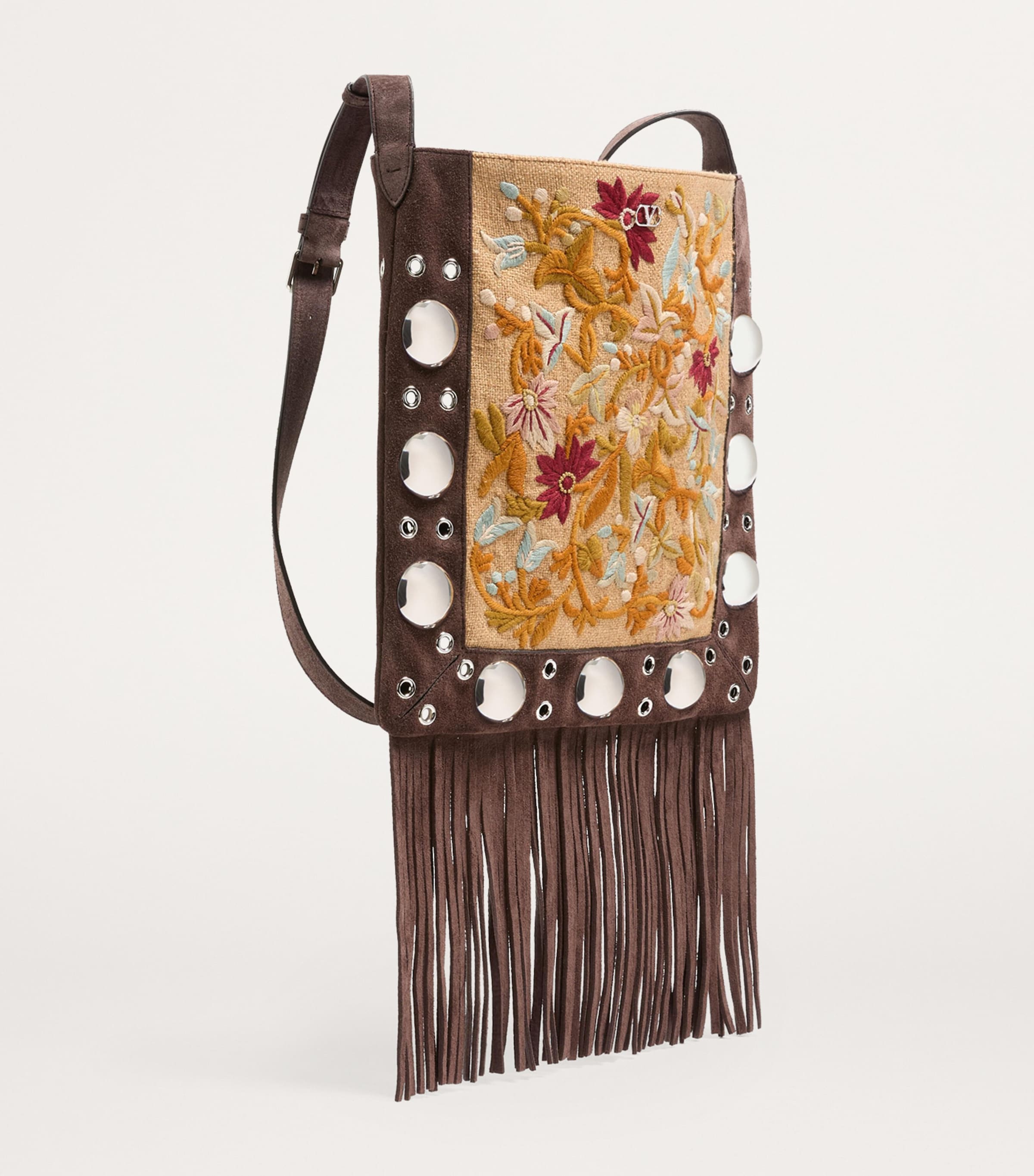 Valentino Garavani Leather Nellcote Cross-Body Bag | Harrods US