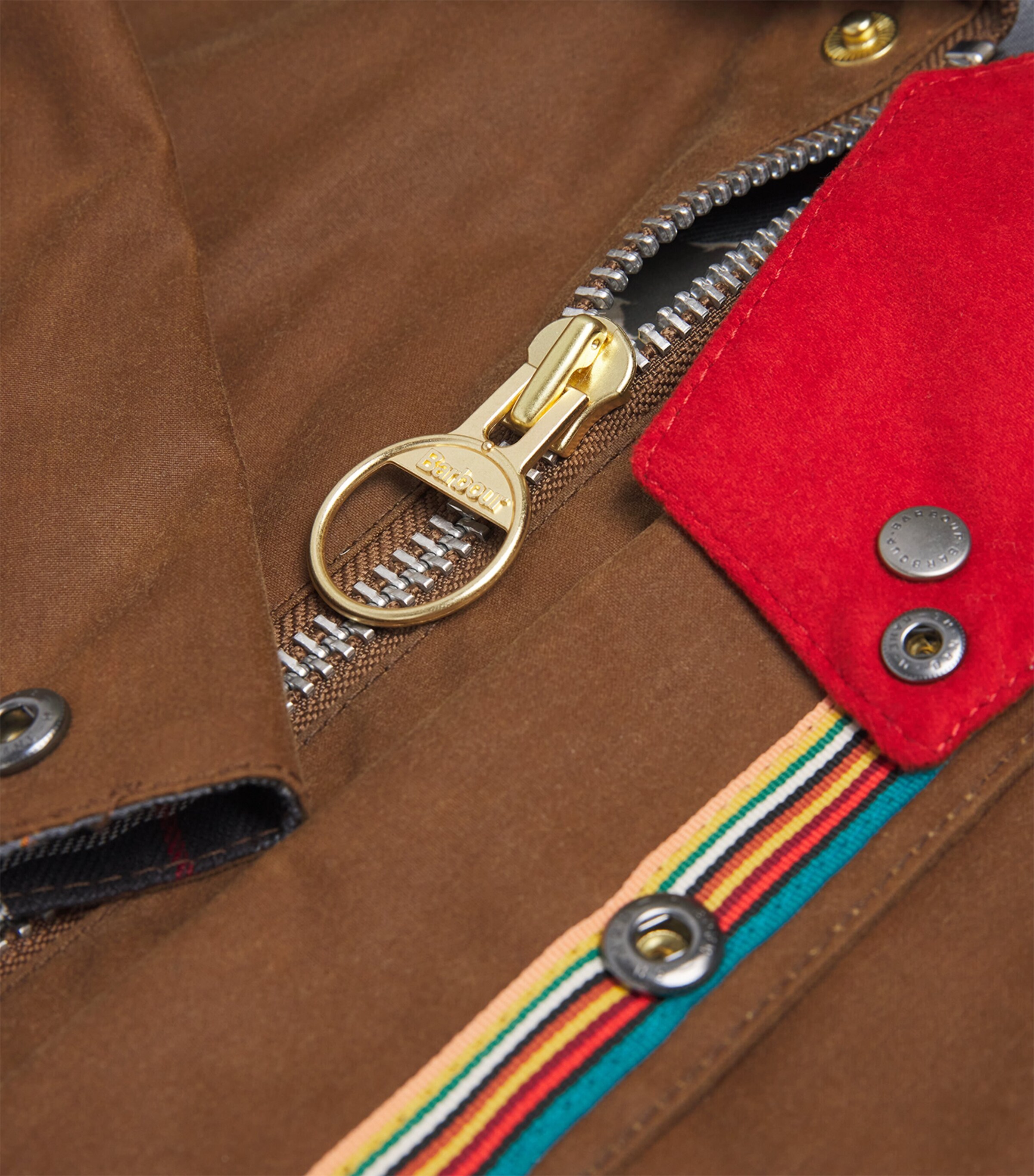 x Paul Smith Waxed Oversized Bedale Jacket TAN Image 5