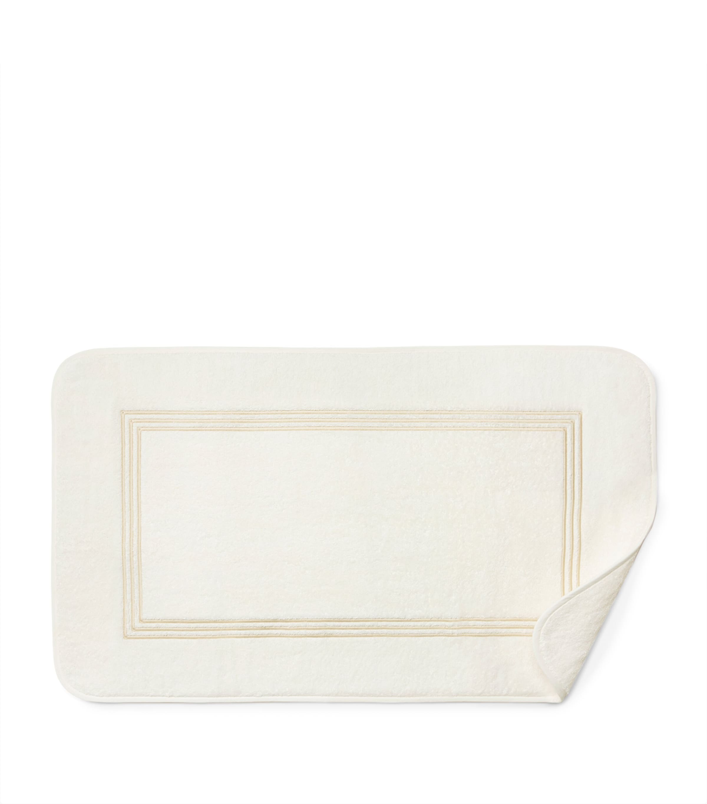 Pratesi Tre Righe Bath Mat (20cm x 35cm) Ivory/beige Image 2