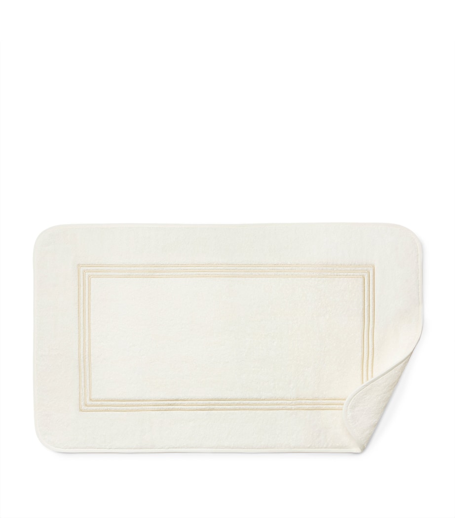 Pratesi Tre Righe Bath Mat (20cm x 35cm) Ivory/beige Image 2