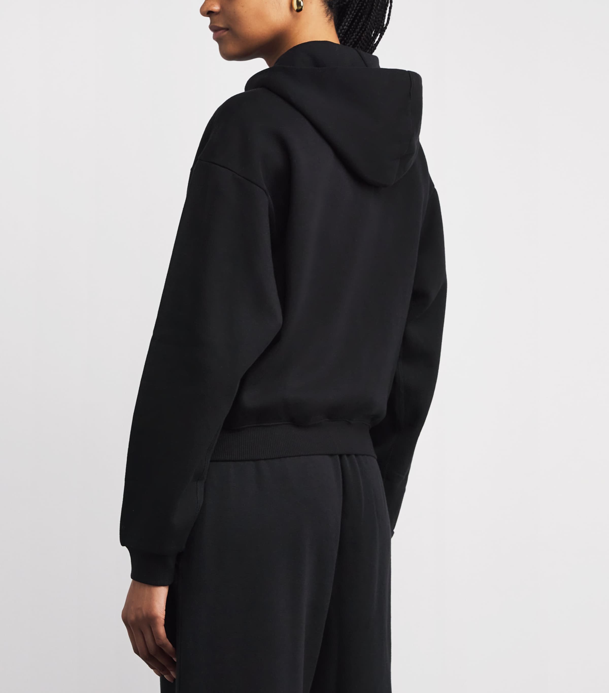 Cotton-Blend Fleece Classic Hoodie ONYX Image 4