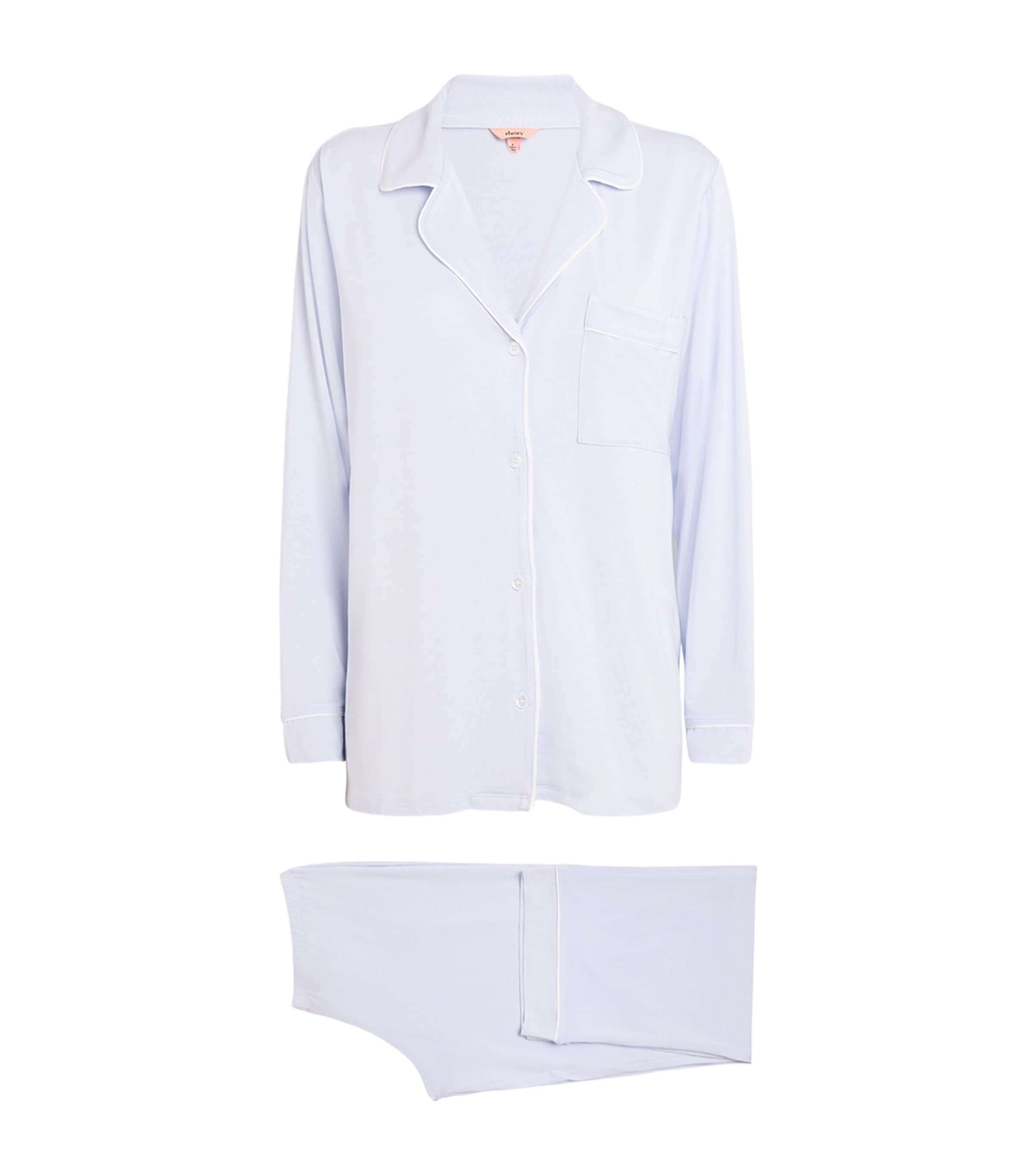 Eberjey Gisele Long Piped Pyjama Set | Women Clothing | Nightwear | Pyjamas | Designers | Eberjey