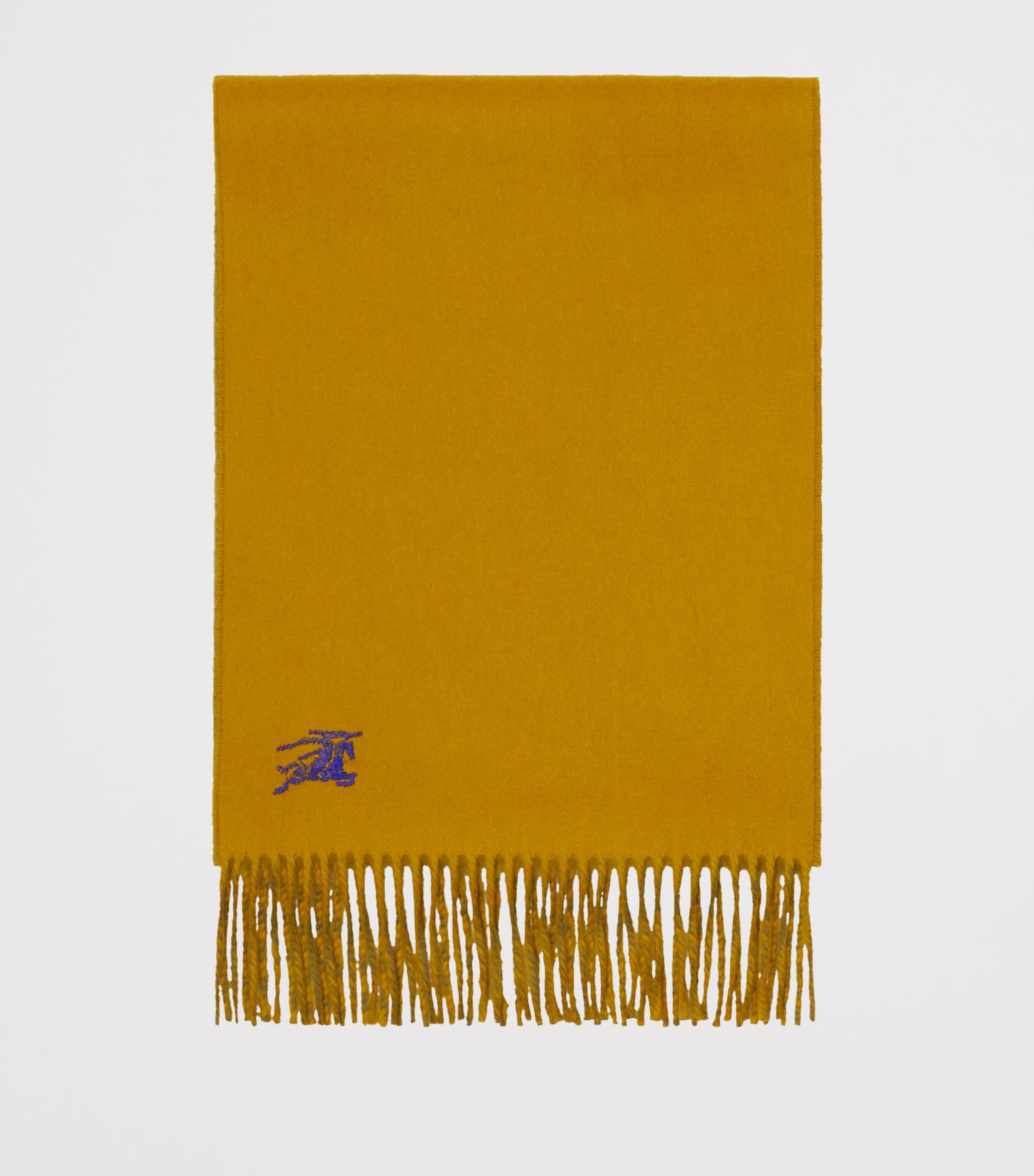 Cashmere Reversible EKD Scarf PEA GREEN/TEAKYELLOW Image 2