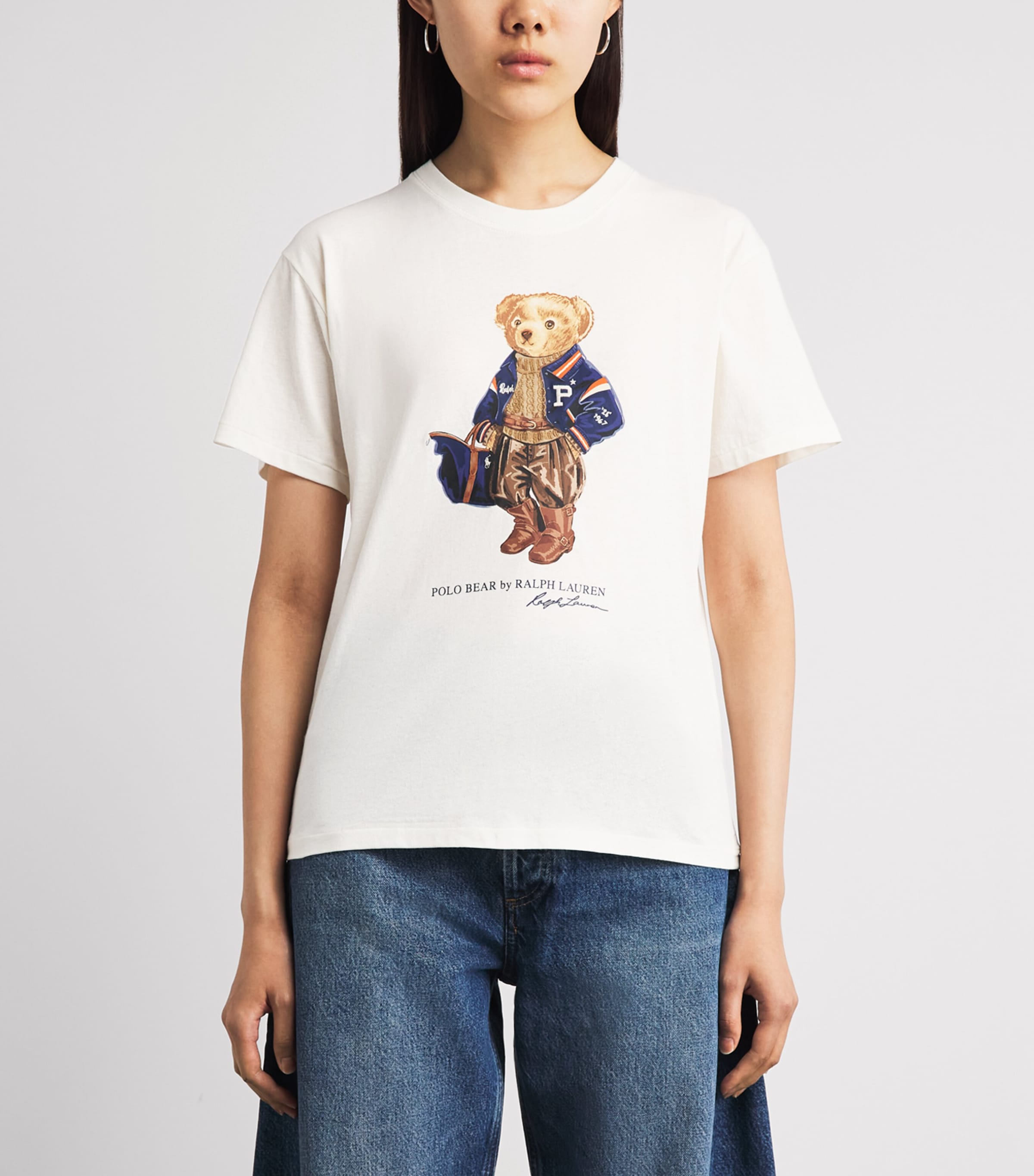 Polo Ralph Lauren Womens Polo Bear T-Shirt Warm White Image 4
