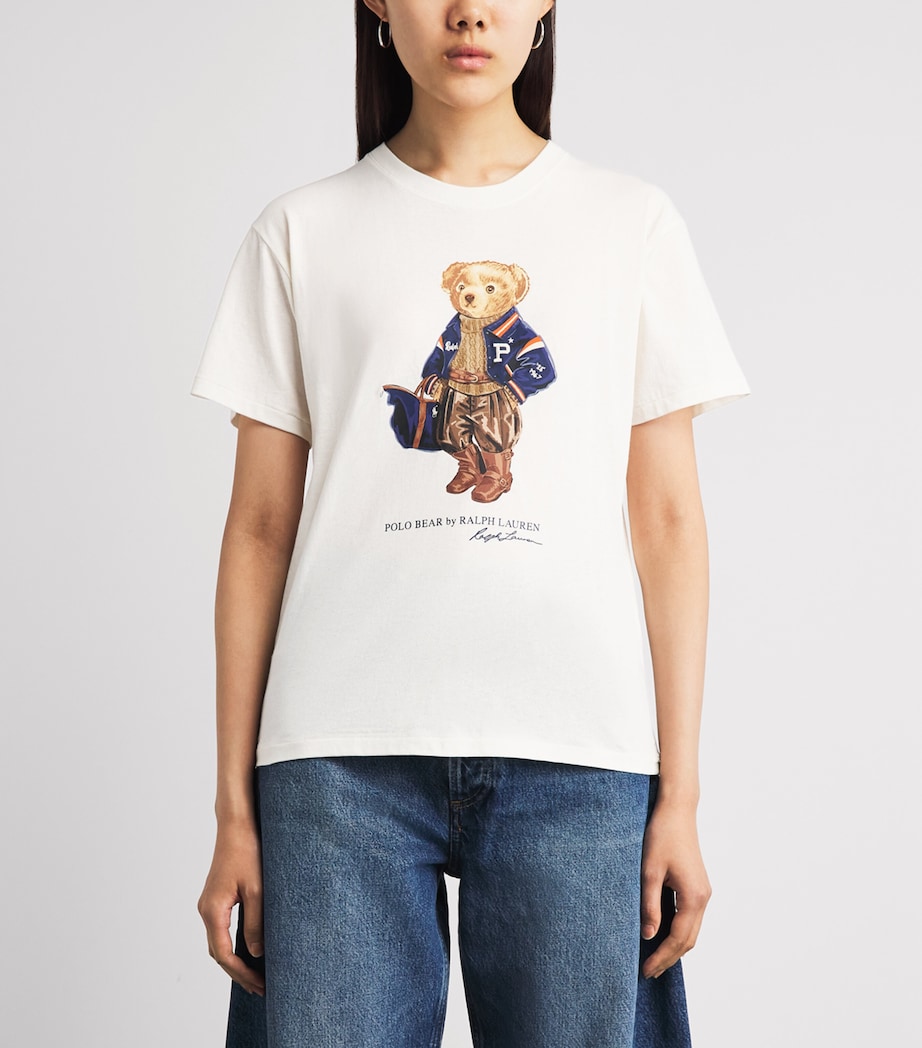 Polo Ralph Lauren Womens Polo Bear T-Shirt Warm White Image 4