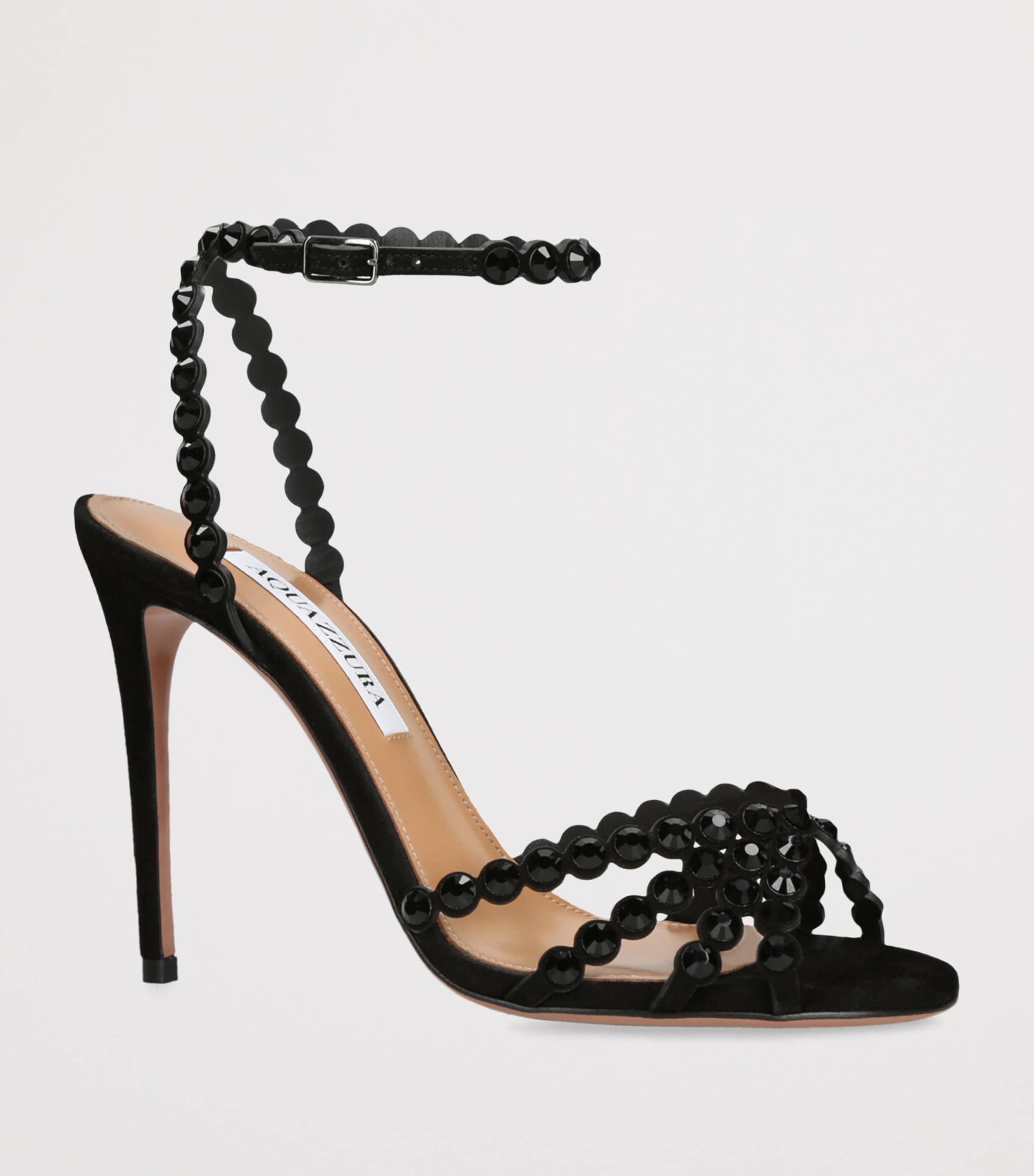 Embellished Tequila Heeled Sandals 105 BLACK Image 3