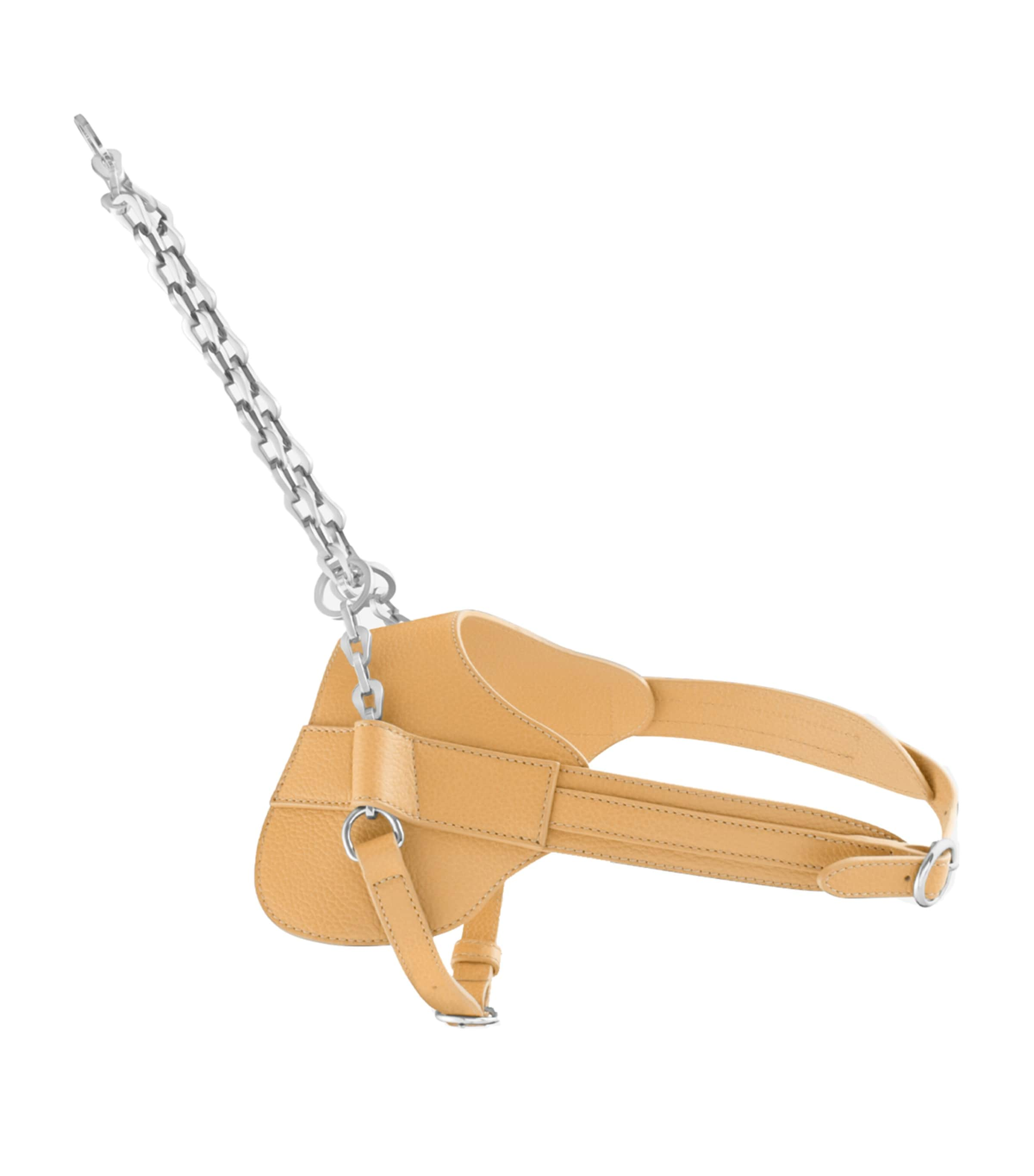 Shop Pagerie Leather Simone Dog Harness In Orange