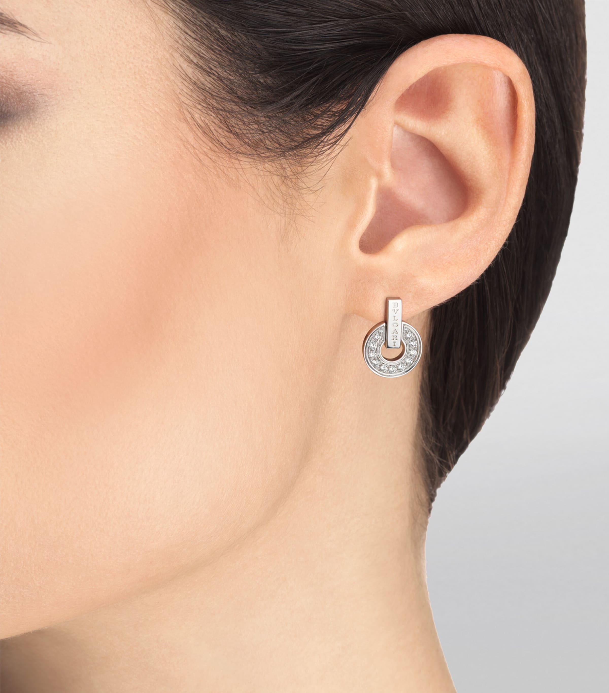 White Gold and Diamond BVLGARI BVLGARI Earrings WHITE GOLD Image 4