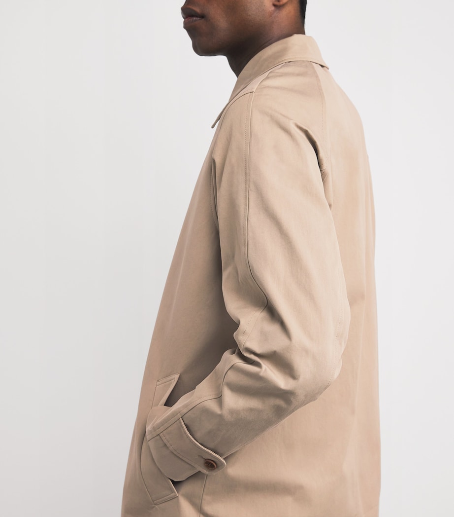 Organic Cotton Sawilder Trench Coat GREIGE Image 6