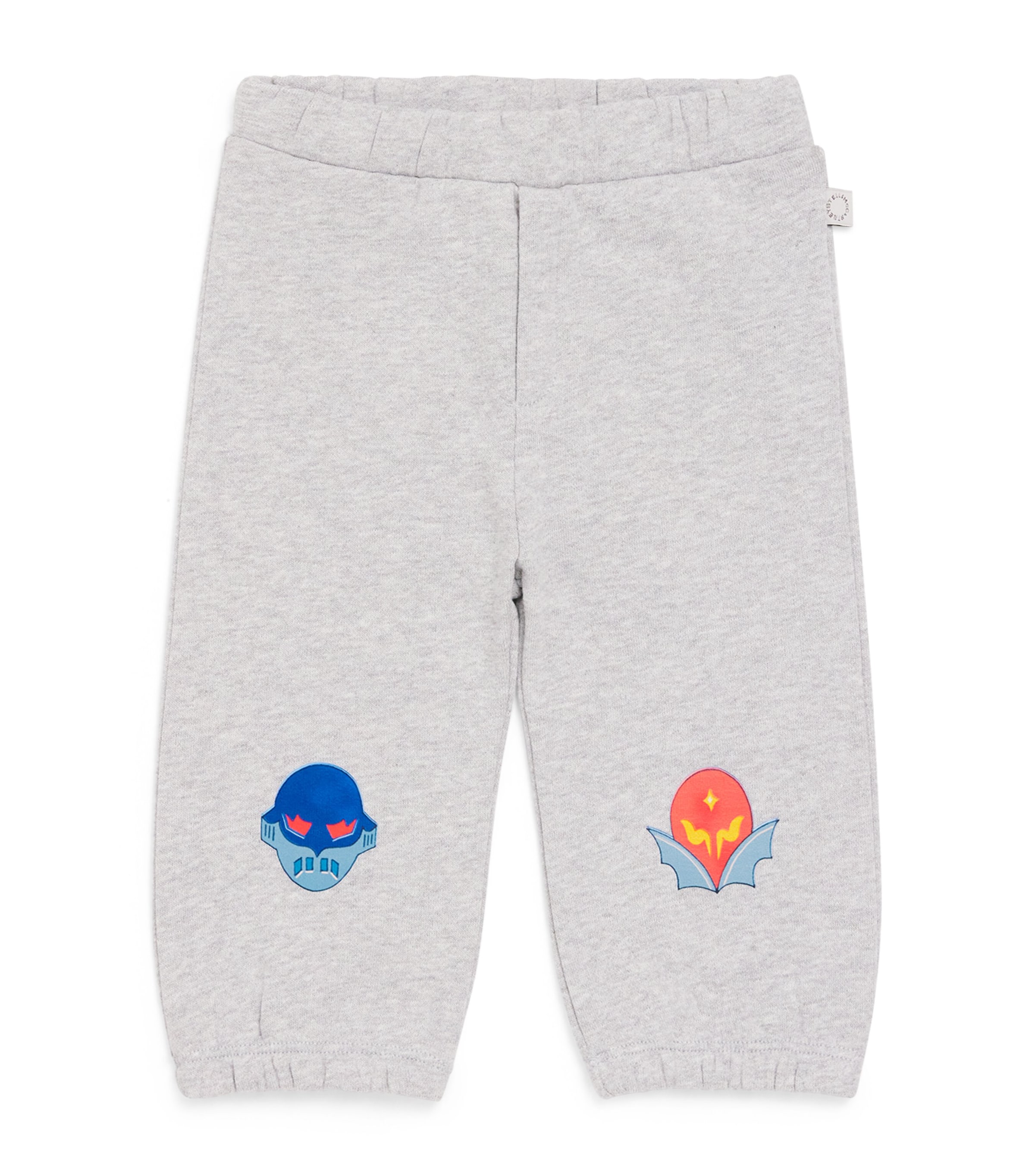 Stella McCartney Kids Cotton Superhero Sweatpants (6-36 Months) Grigio Medio Mel. Image 1