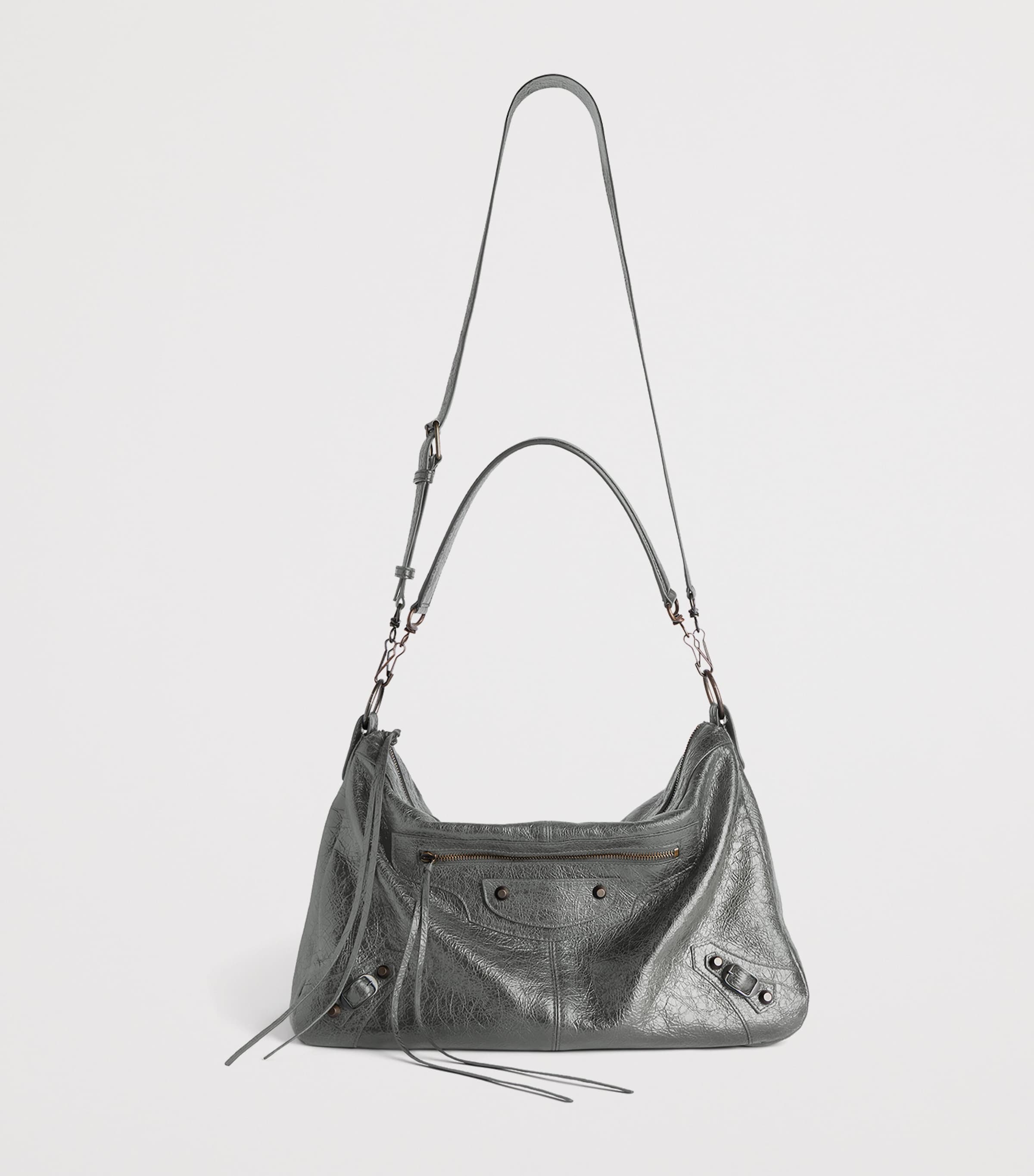 Balenciaga Medium Lambskin Le City Moto Shoulder Bag Image 2