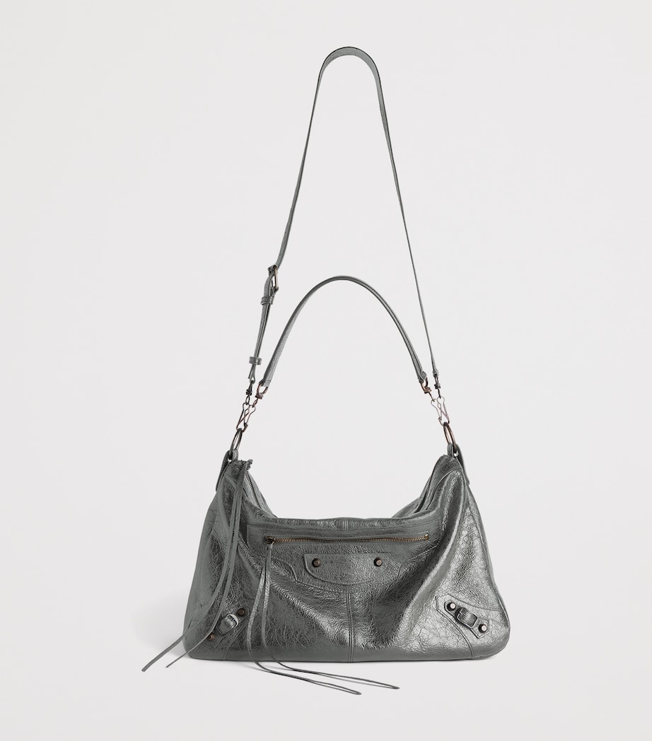 Balenciaga Medium Lambskin Le City Moto Shoulder Bag Image 2