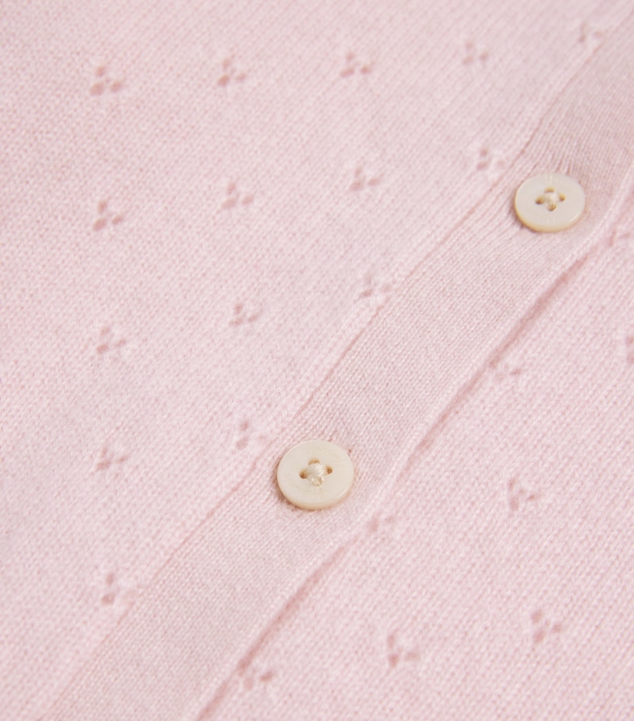 Harrods Cashmere Playsuit (0-18 Months) Pink Image 3