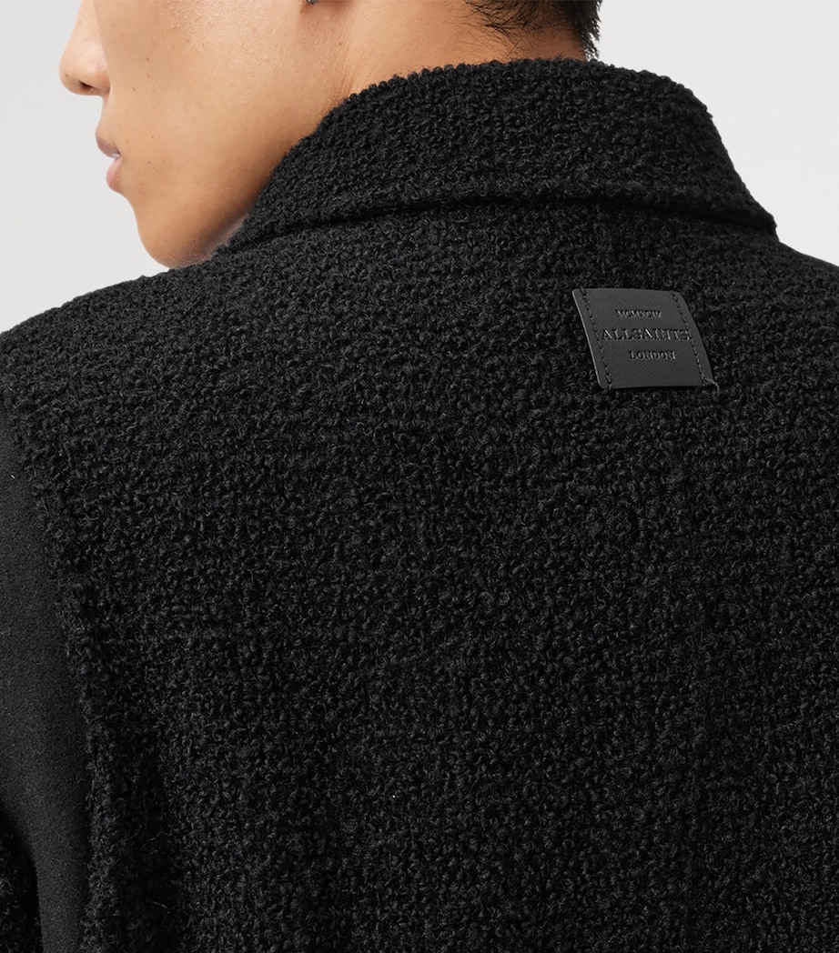 Wool-Blend Baum Bomber Jacket BLACK Image 8