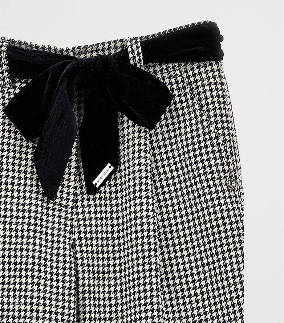 Houndstooth Wide-Leg Trousers (2-12 Years) PANNA+NERO Image 3