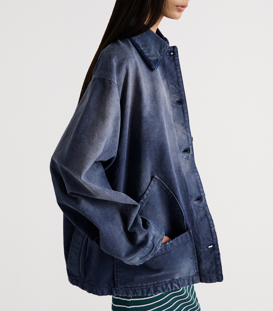 Canvas Trucker Jacket F0124 Image 4