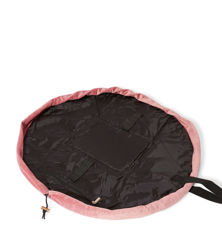 Velvet Drawstring Make-Up Bag PINK VELVET Image 5