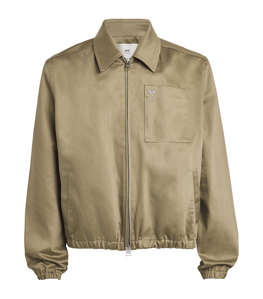 Cotton Collared Jacket LAURIER/375 Image 1