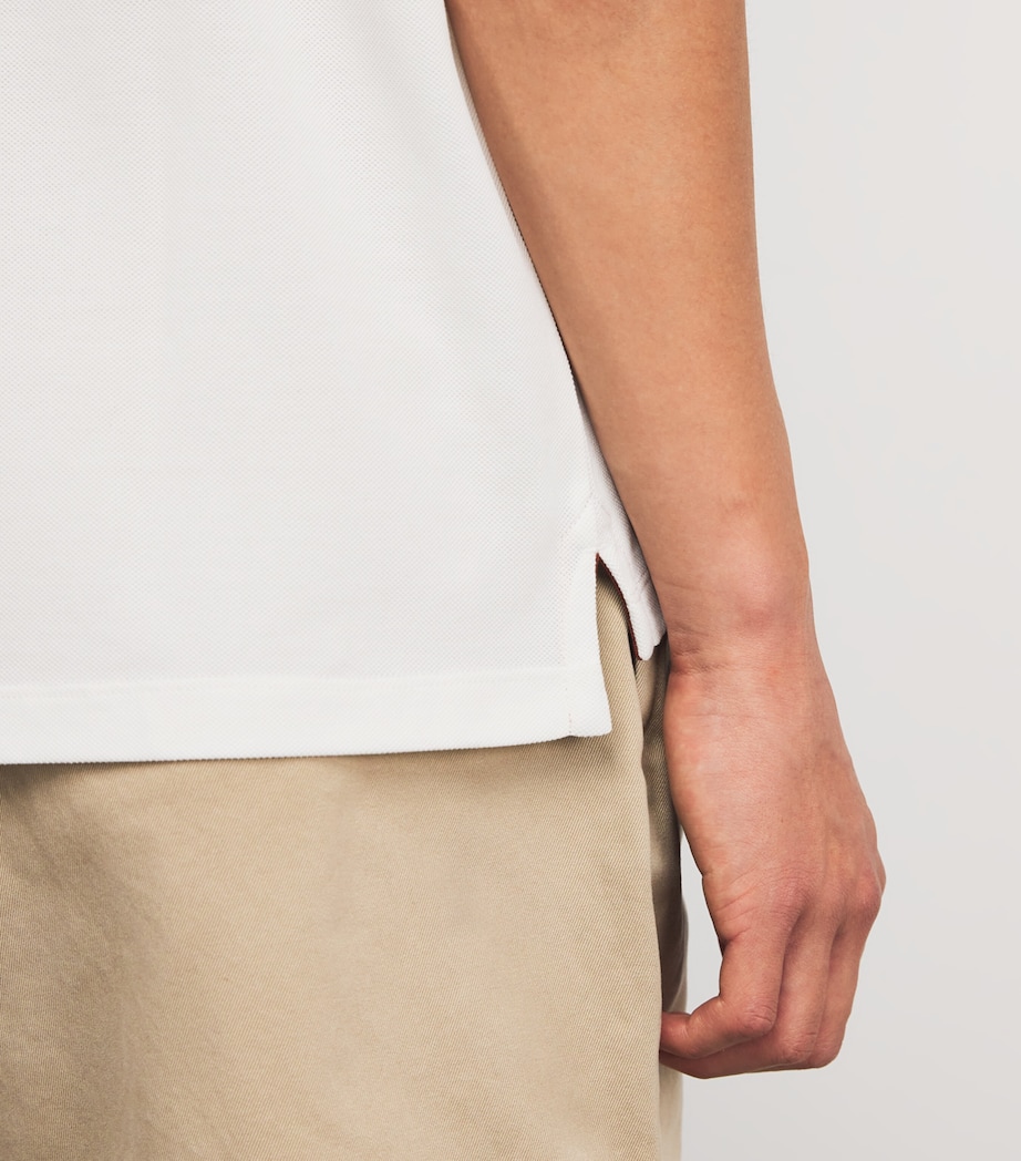 Cotton Pique Polo Shirt 01_WHITE Image 6