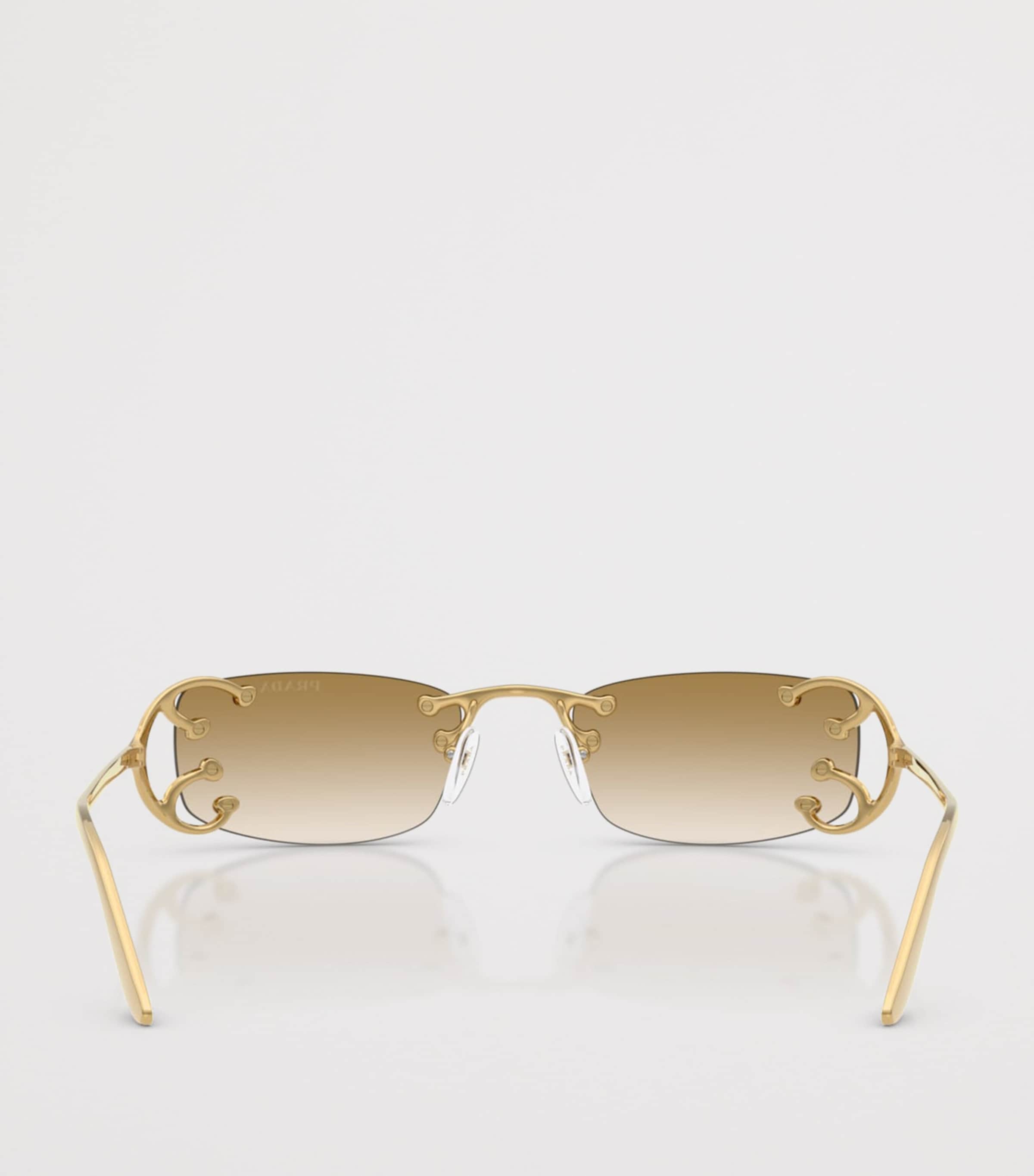 Metal Rectangular Sunglasses 29H30V Image 4