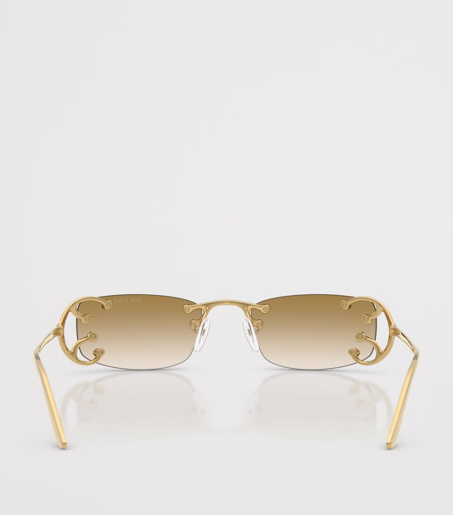 Metal Rectangular Sunglasses 29H30V Image 4