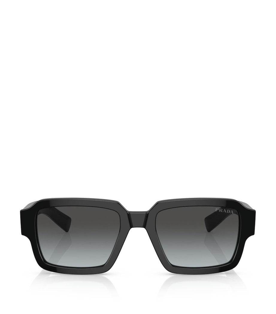 Prada Acetate Square Sunglasses Black Image 1