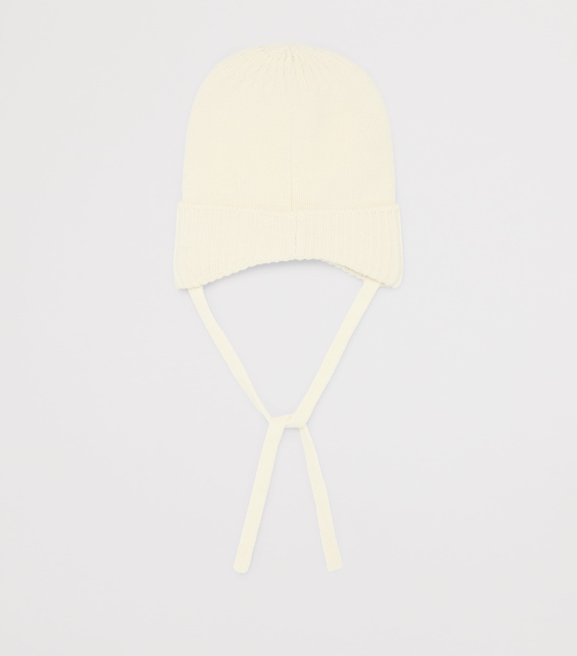 Monnalisa Wool-Blend Logo Hat Panna Image 2
