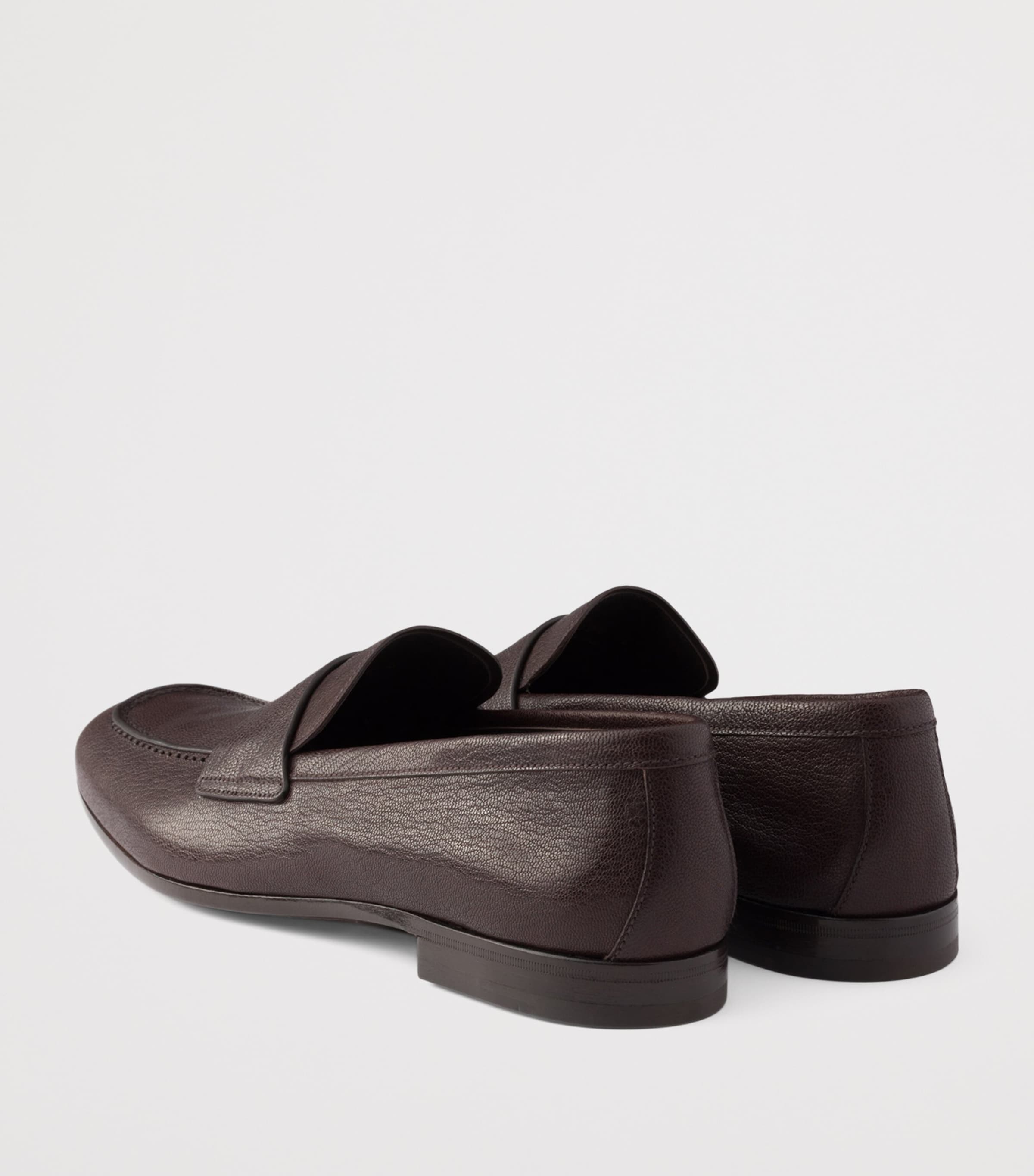 Grained Leather Loafers F0003 Image 4