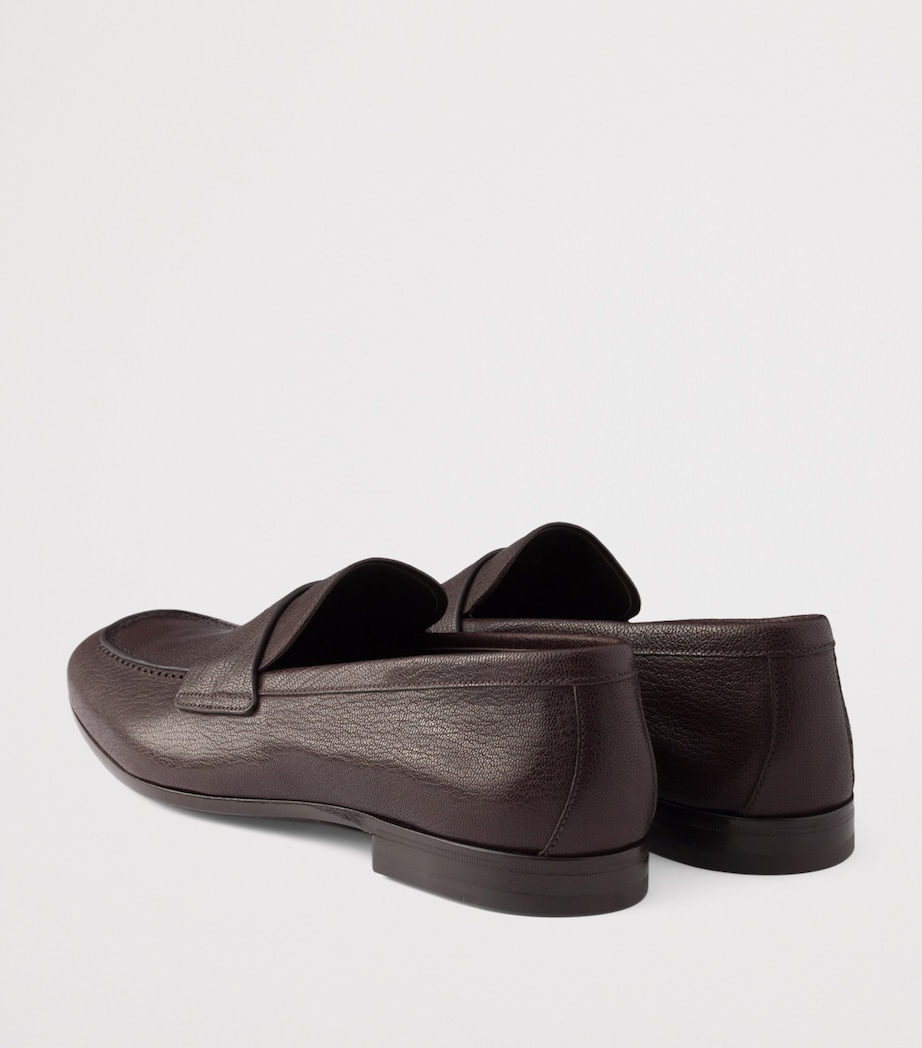 Grained Leather Loafers F0003 Image 4