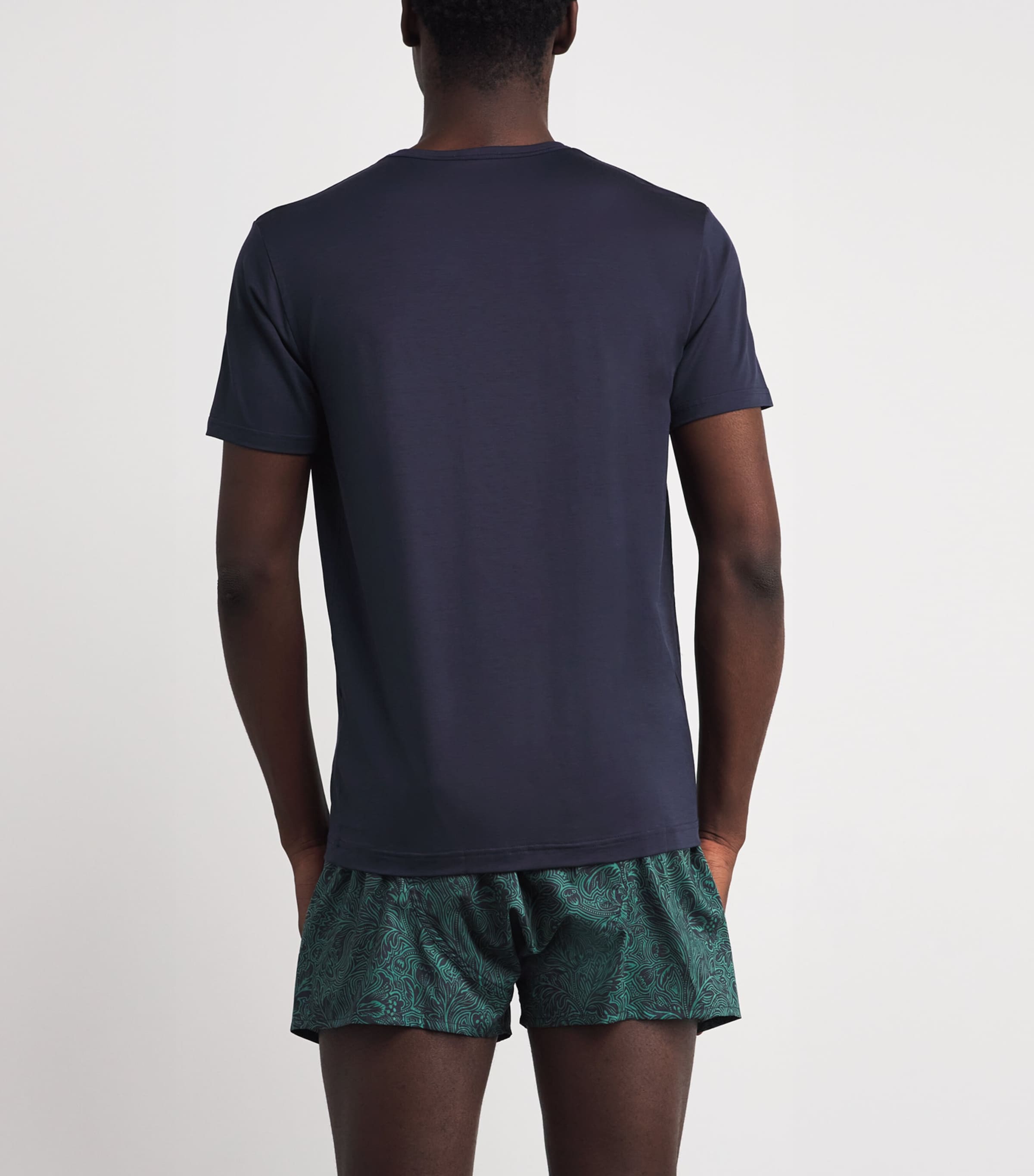Tencel Stretch T-Shirt BUAA - NAVY Image 3